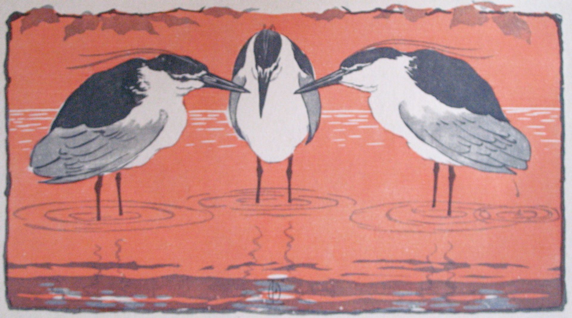 Night Herons by Otto Eckmann