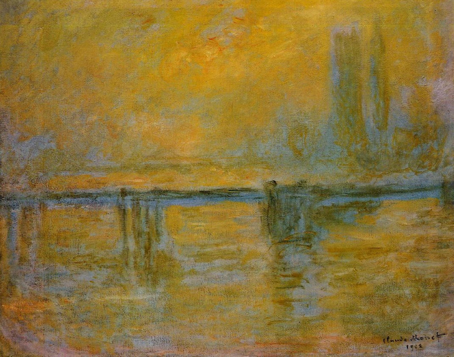 Charing Cross Bridge by Claude Monet