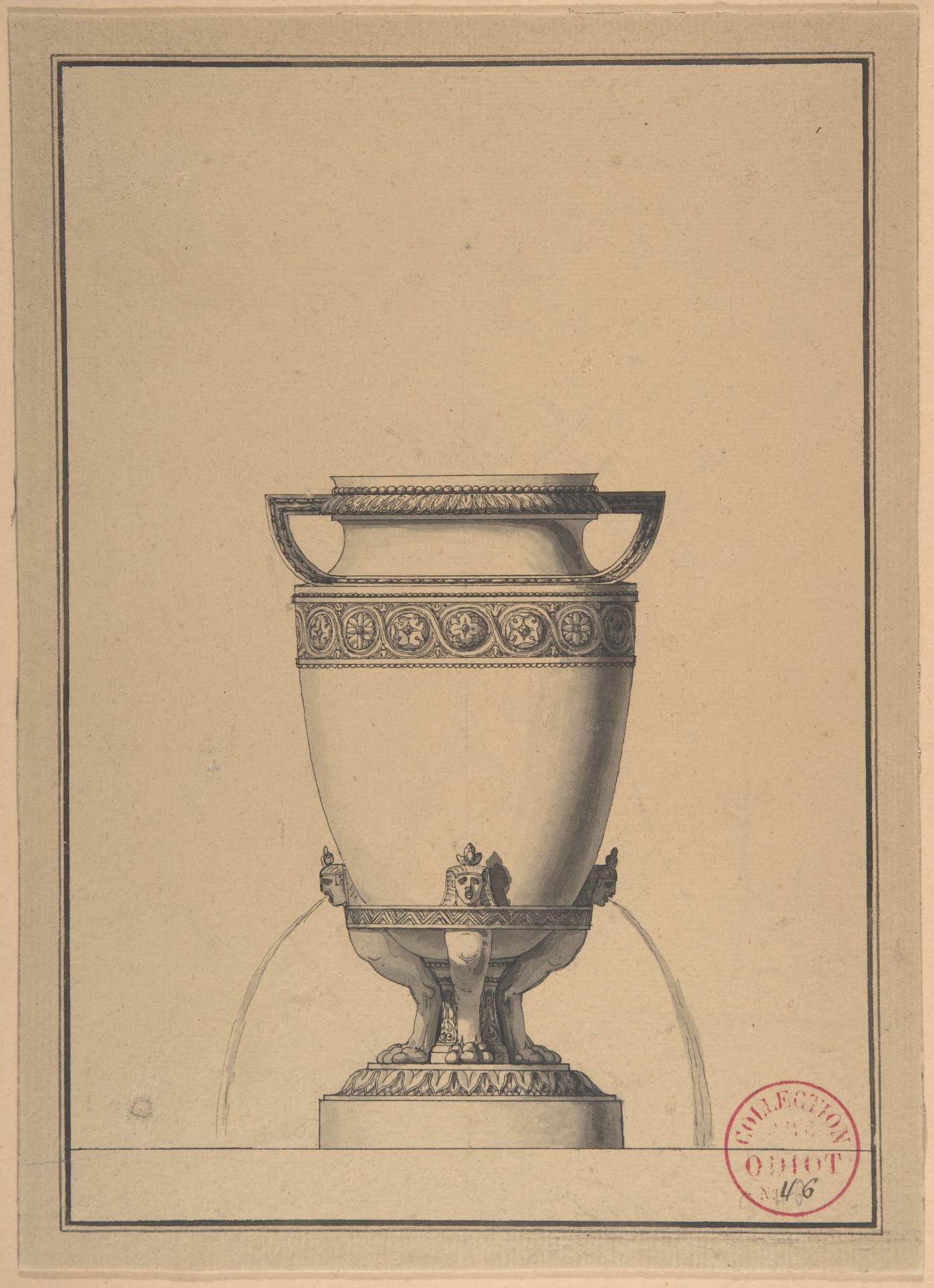 Design for a Wine Fountain by Henri Auguste