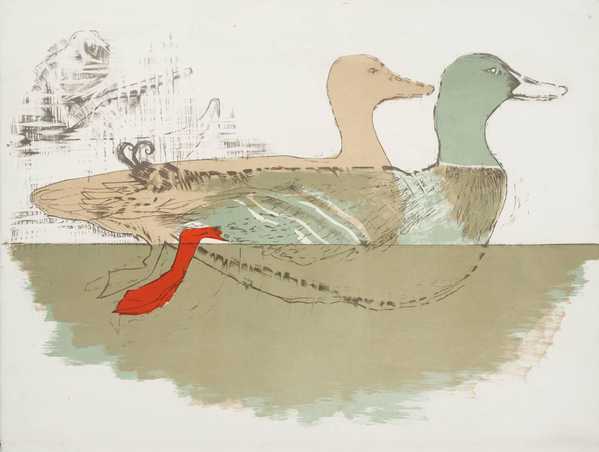 Ducks by  Dame Elisabeth Frink
