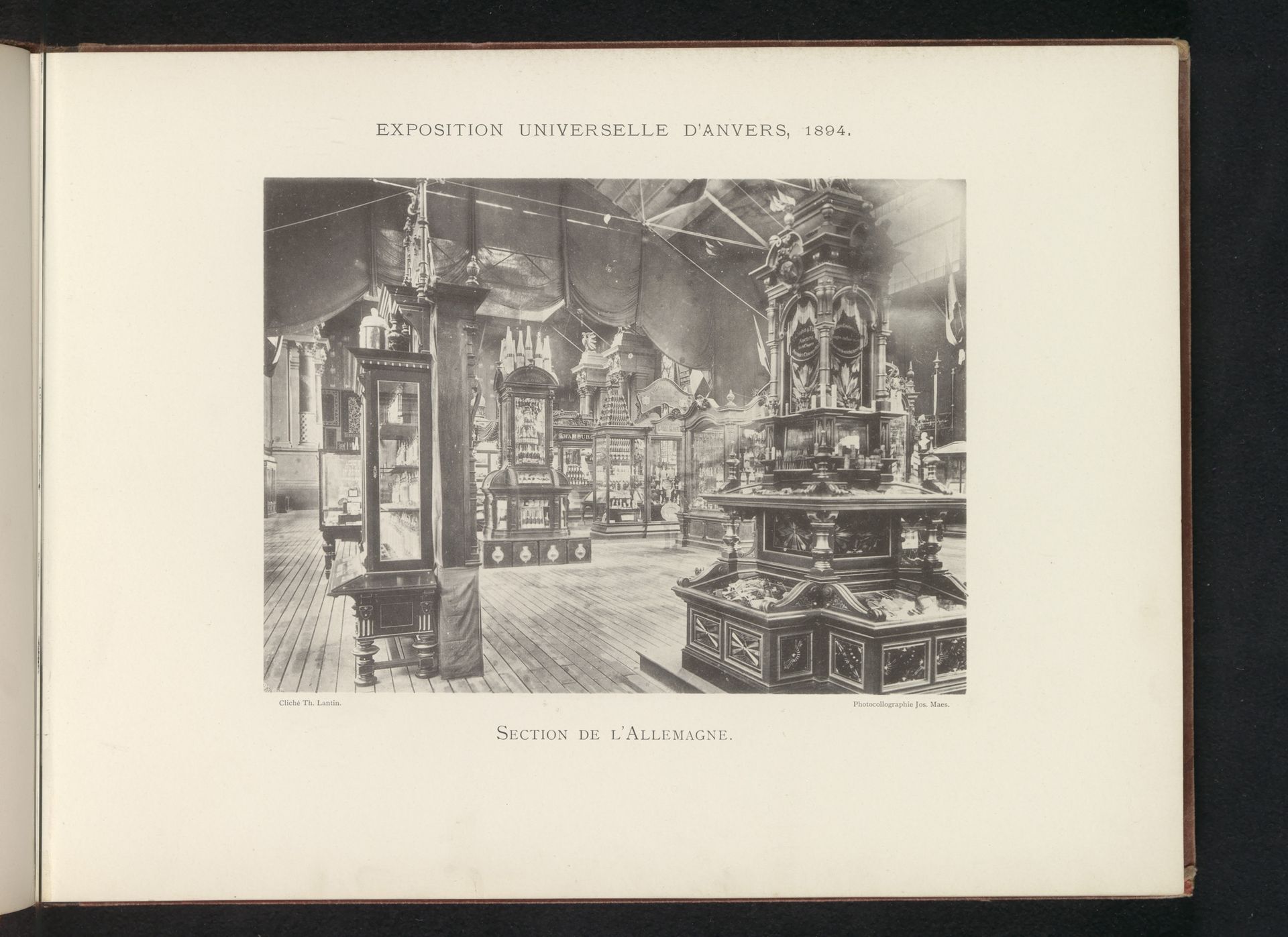 Expositie van Duitse objecten tijdens de wereldtentoonstelling te Antwerpen by Th. Lantin
