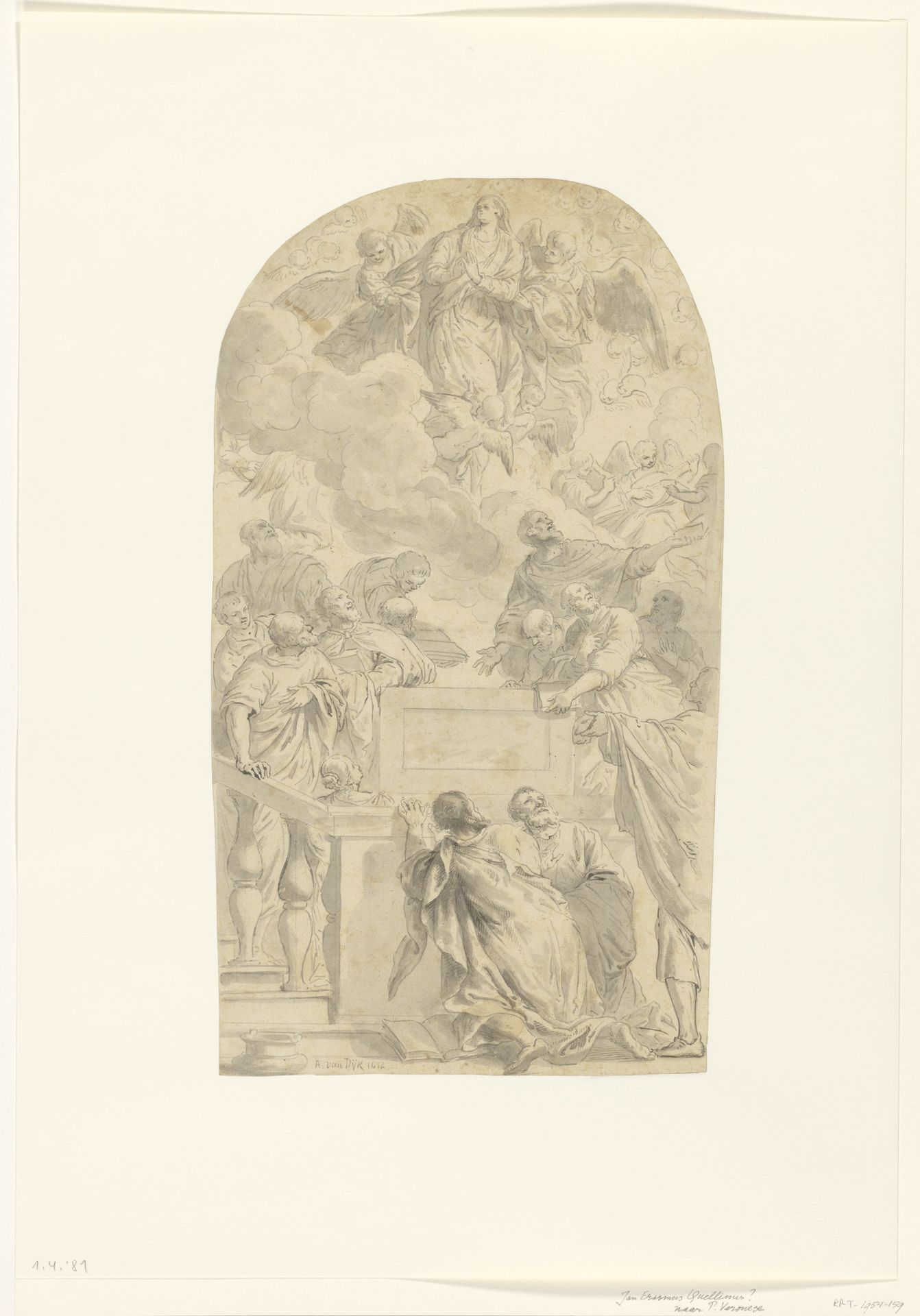 De hemelvaart van Maria by Erasmus Quellinus