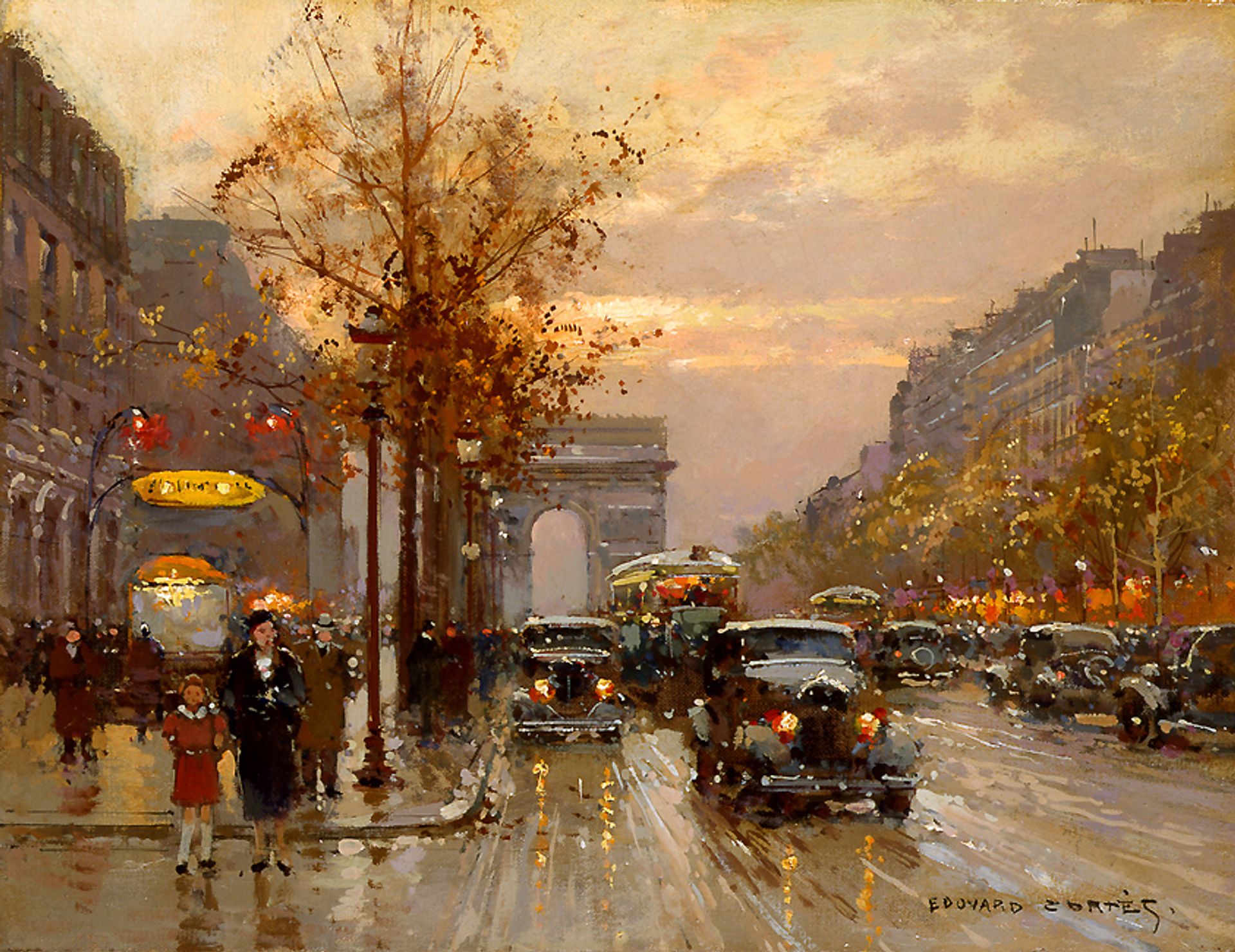 Champs-Élysées by Edouard Cortes