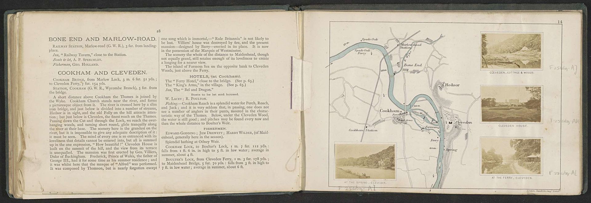 Gezicht op de Theems bij landgoed Cliveden by Henry W. Taunt