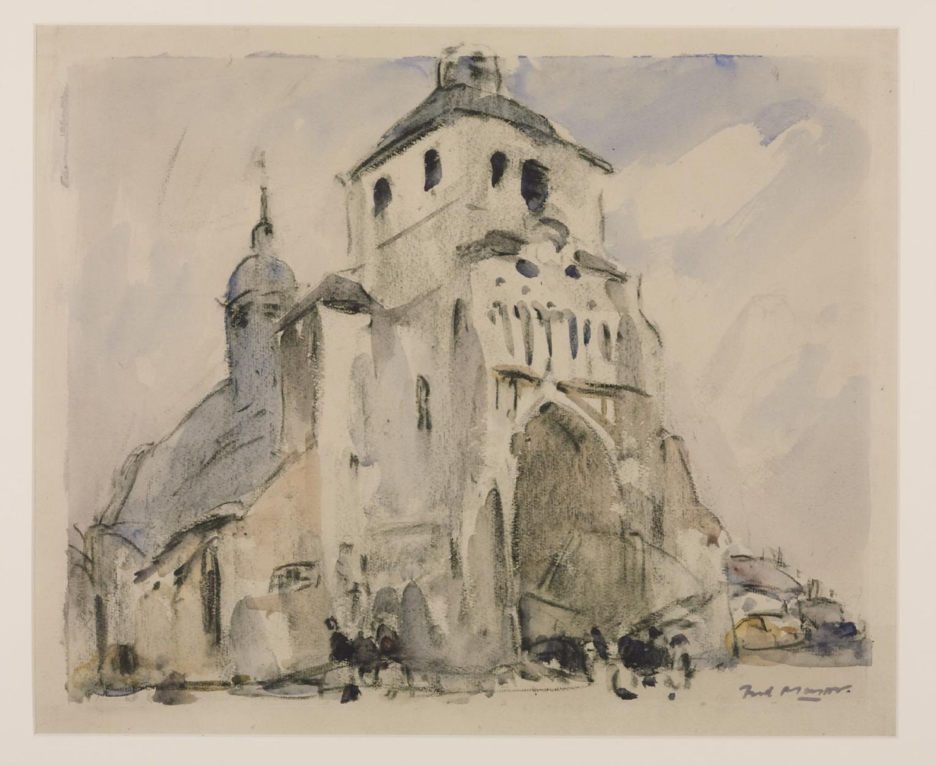Church at Montreuil by  Fred Mayor