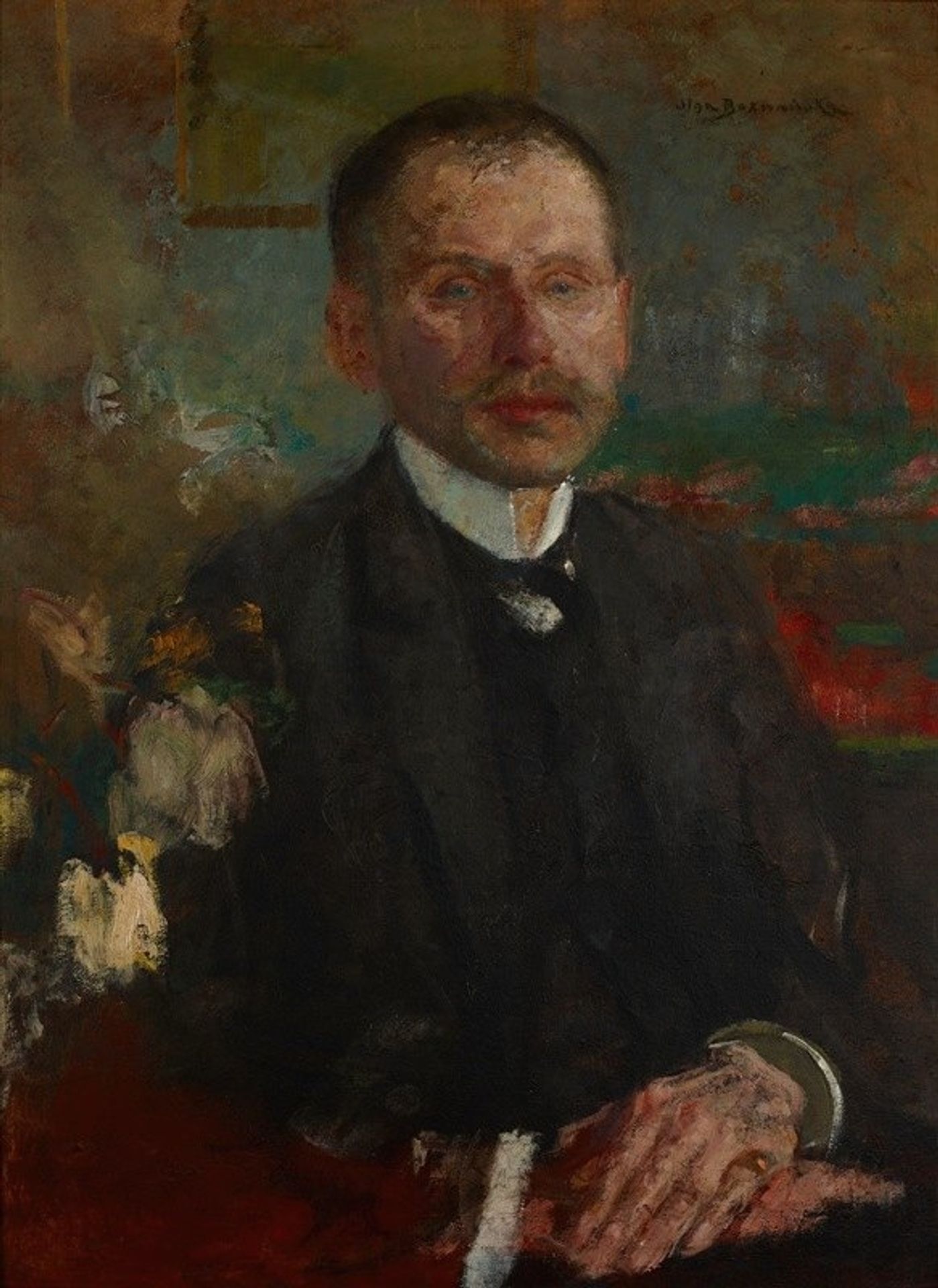 Portrait of Bogdan Faleński by Olga Boznanska