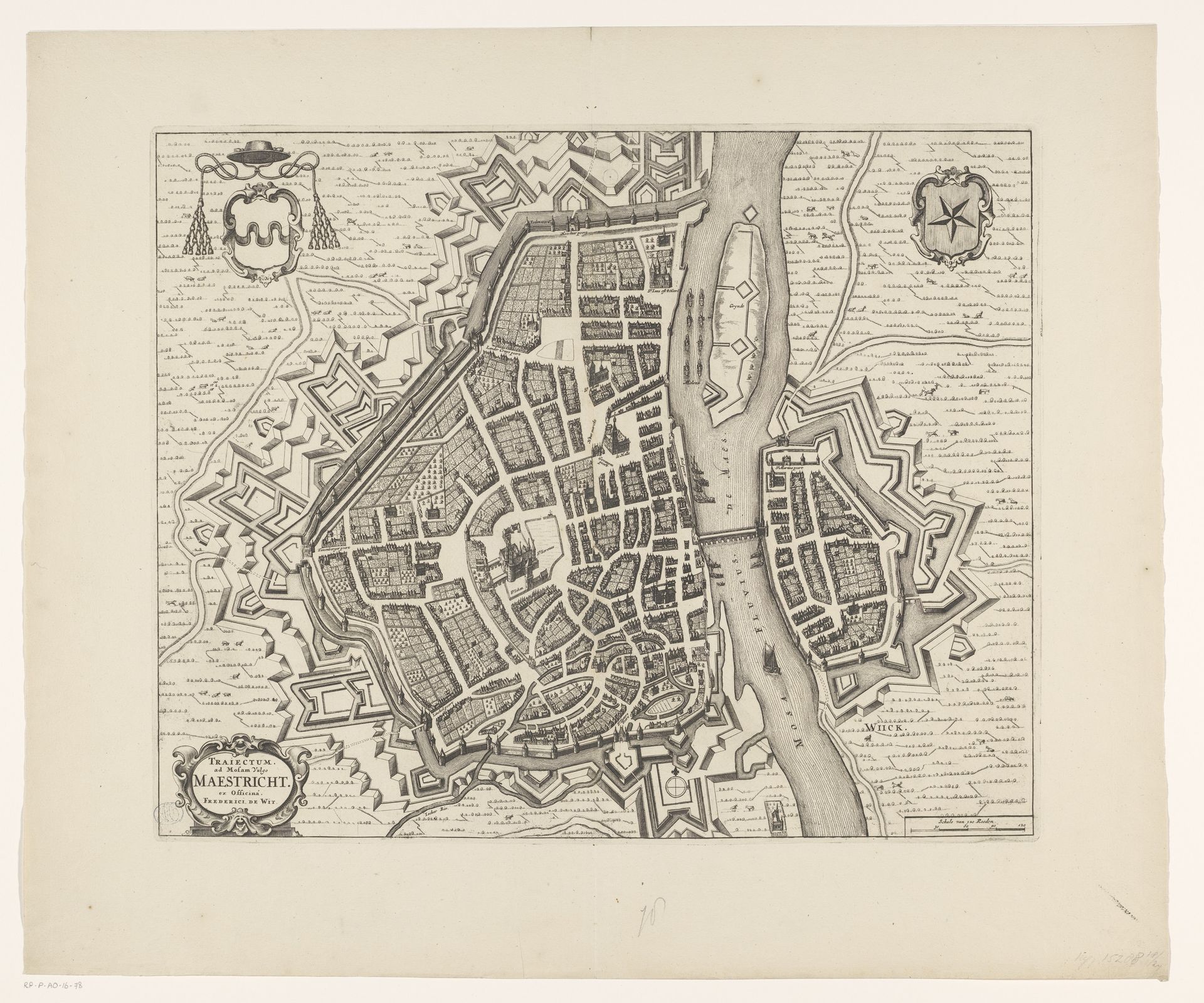 Plattegrond van Maastricht by Anonymous