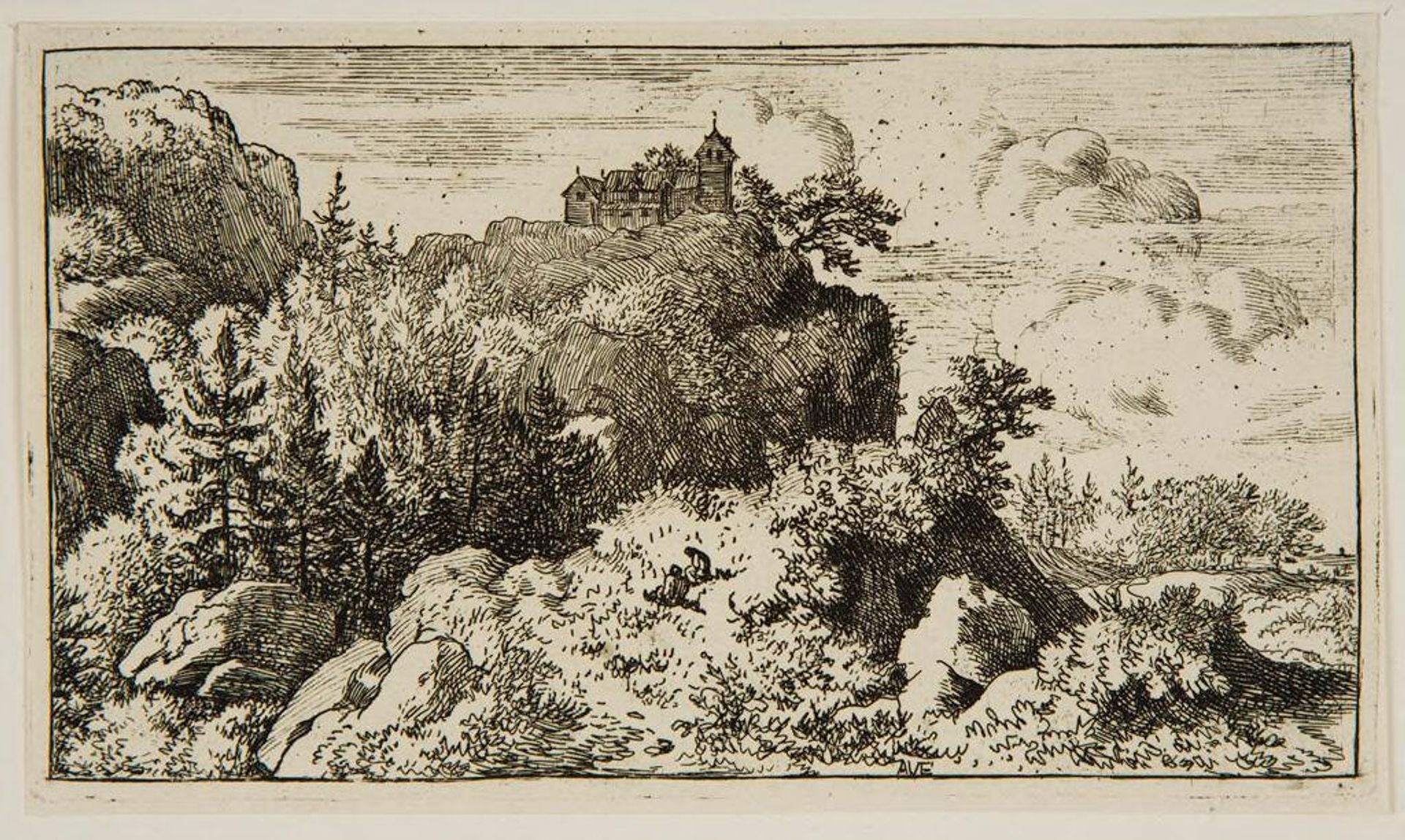 Pines in a Ravine by Allart van Everdingen