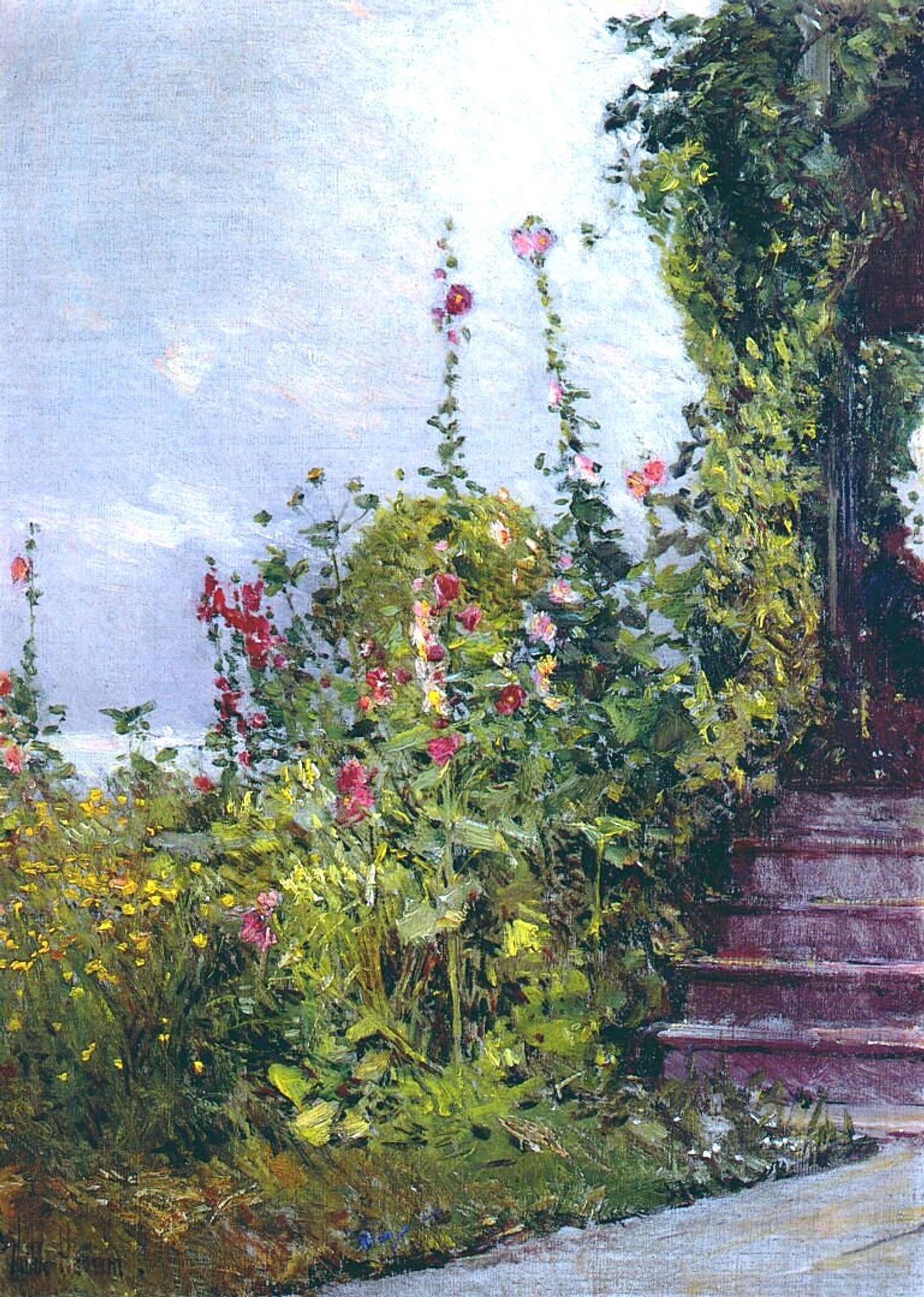 Celia Thaxter's Garden, Appledore, Isles of Shoals by Childe Hassam