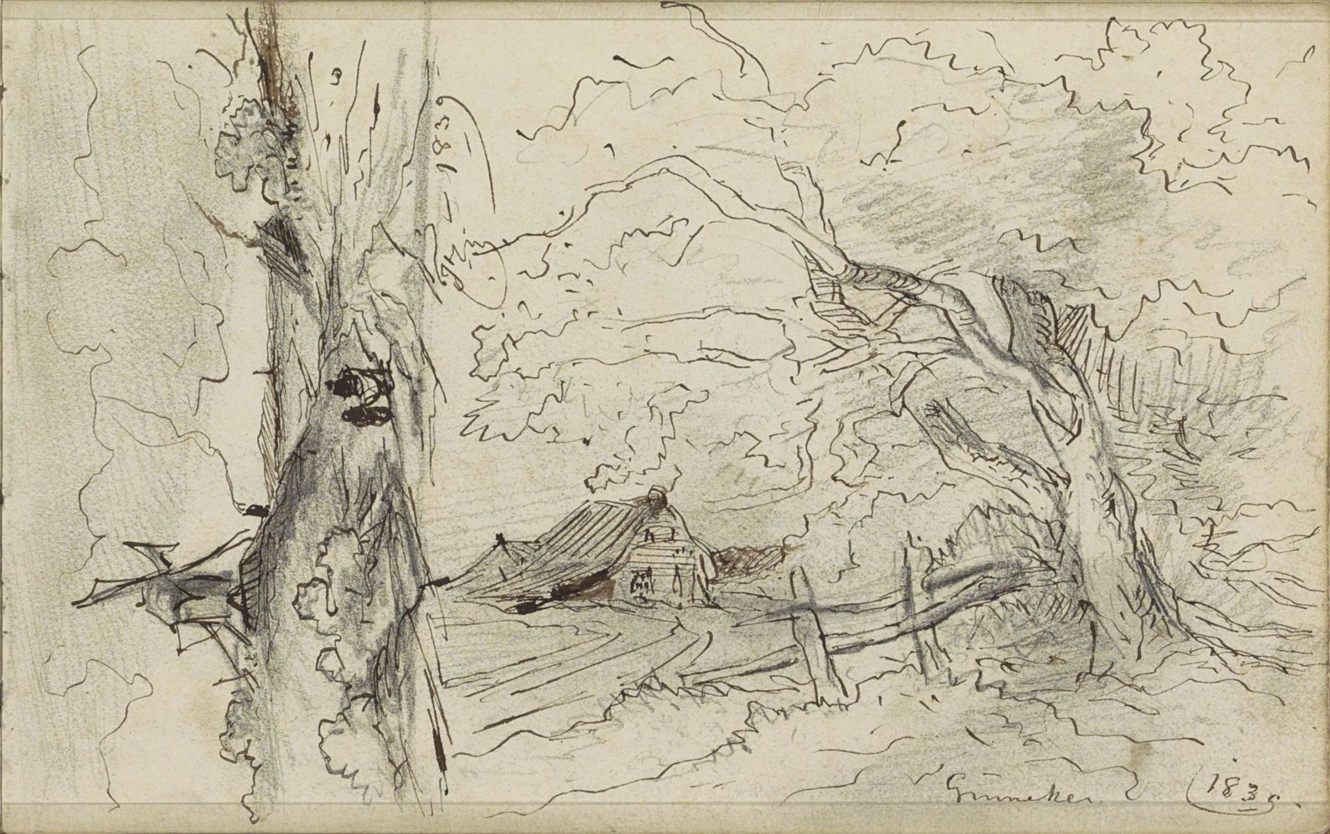 Landschappen in Ginneken by Johannes Tavenraat