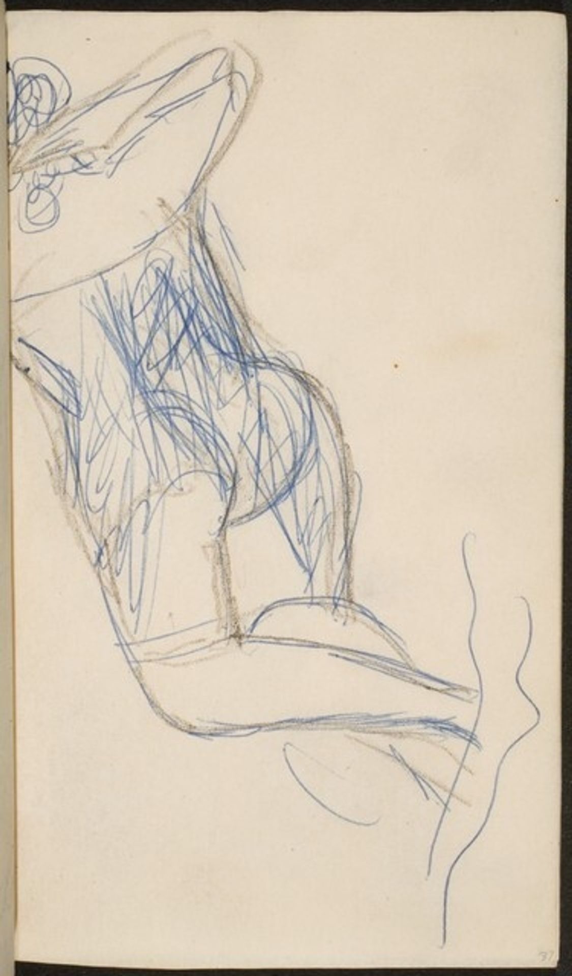 liegende Frau mit verborgenem Gesicht (Woman Laying Face Down) [p. 37] by Max Beckmann