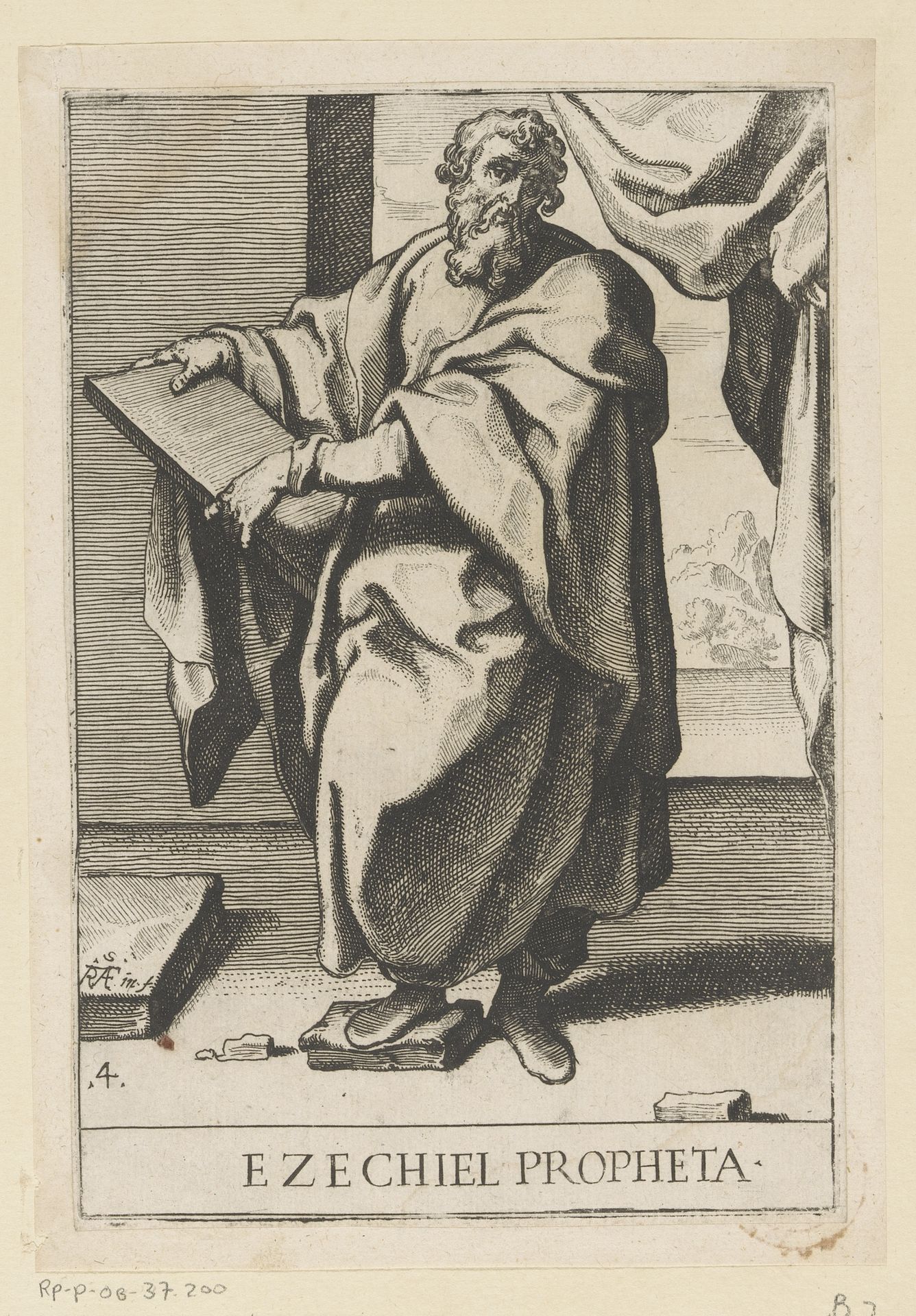 Profeet Ezechiël by Raffaello Schiaminossi