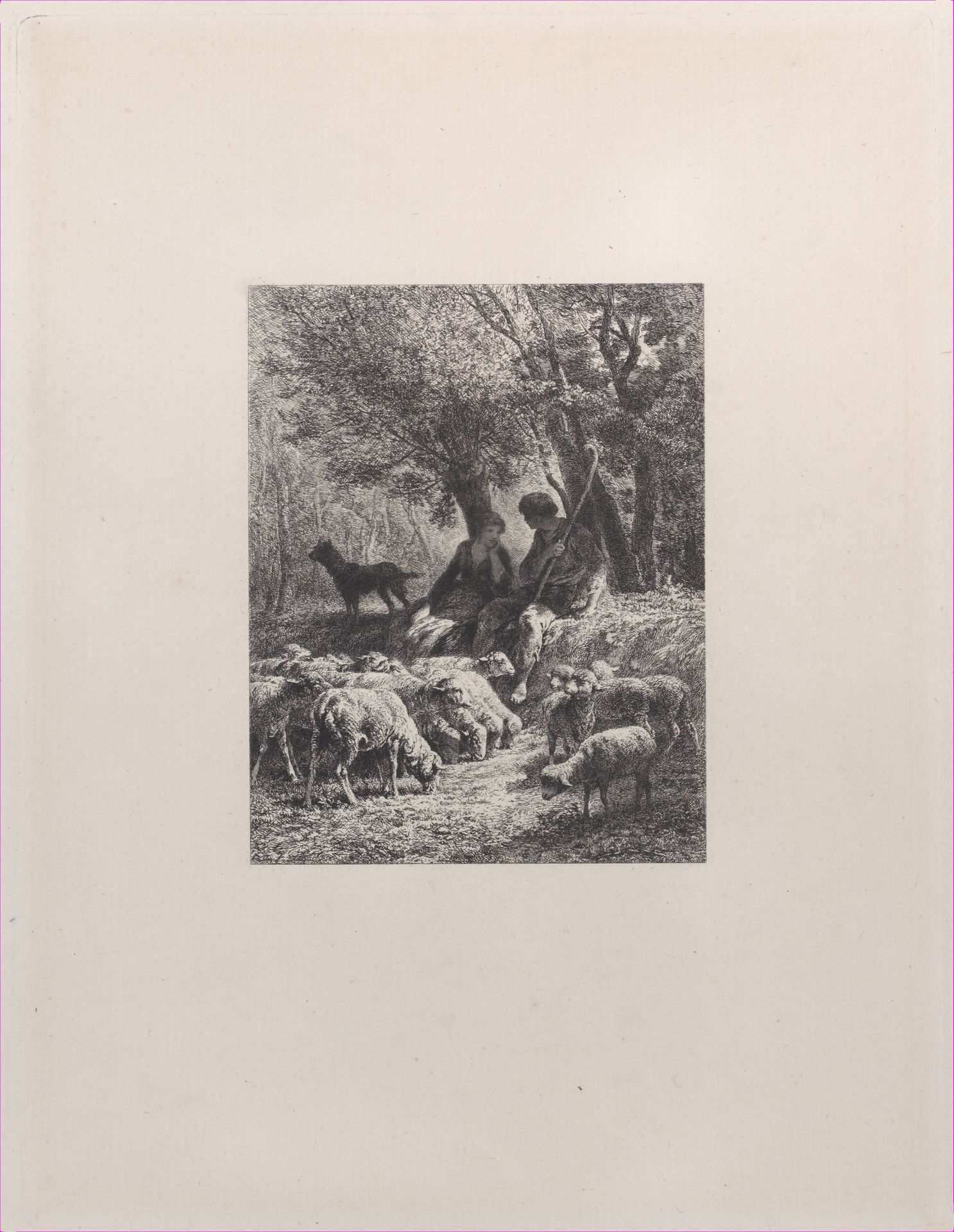Pastoral Scene by Charles Jacque