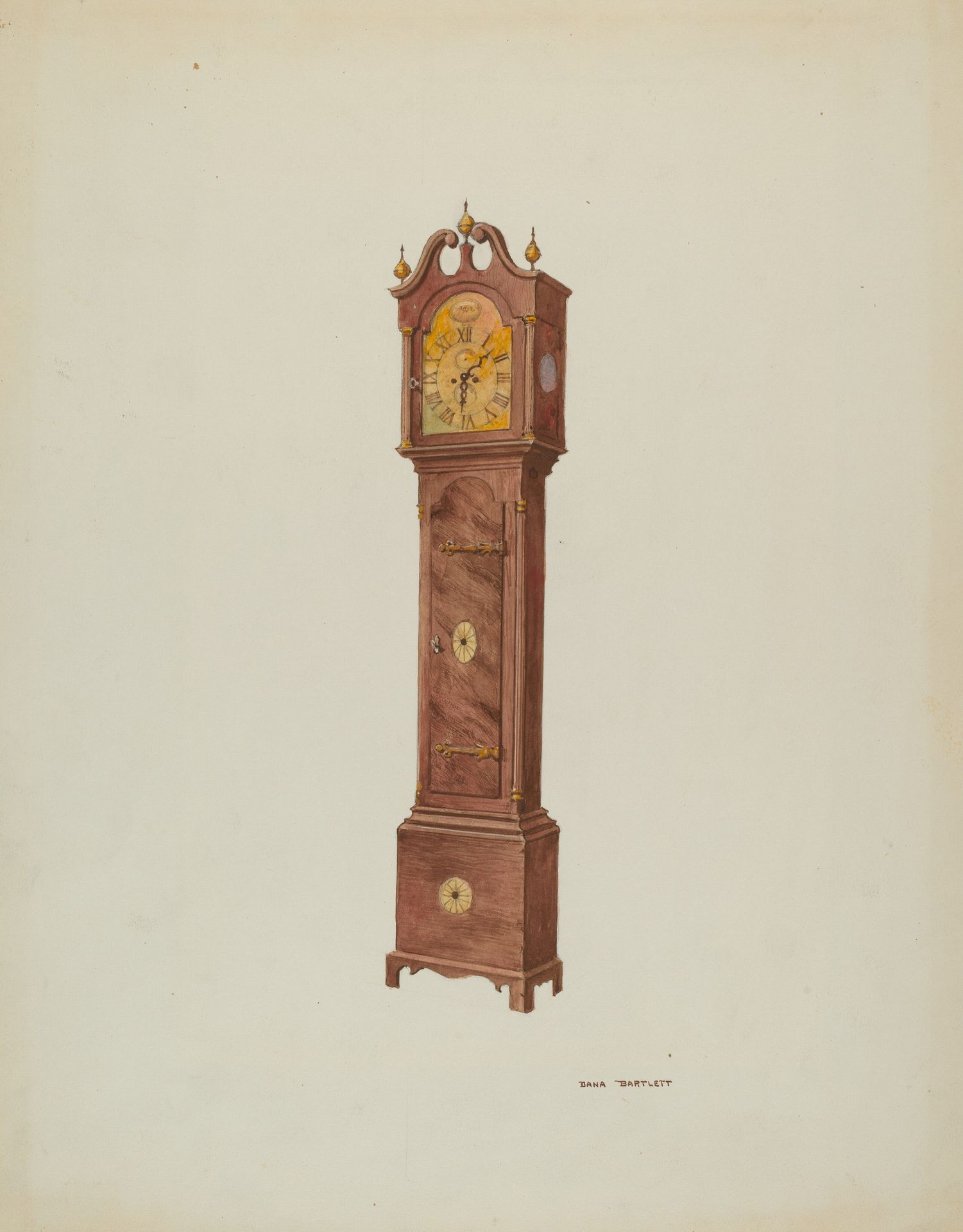 Grandfather Clock, Angular View by Dana Bartlett