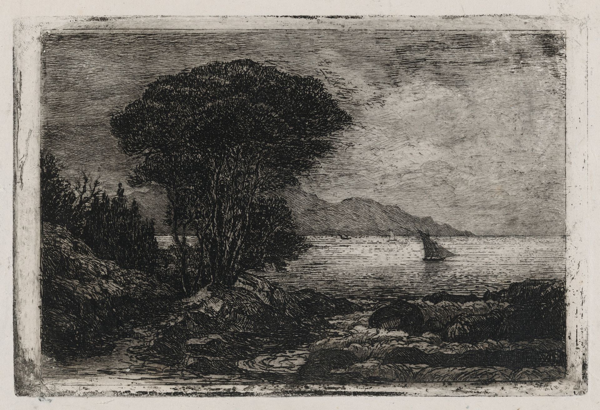View of a Shore by André-Marie-Paul Borel