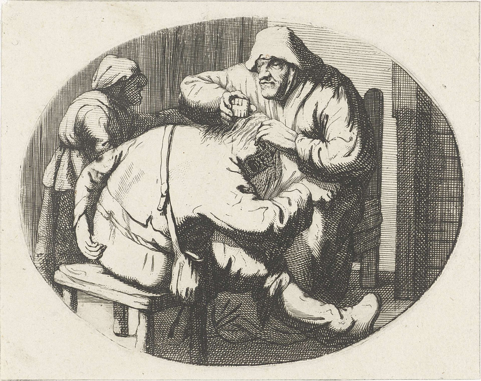 Figuren met luizenkam by Cornelis A. Hellemans