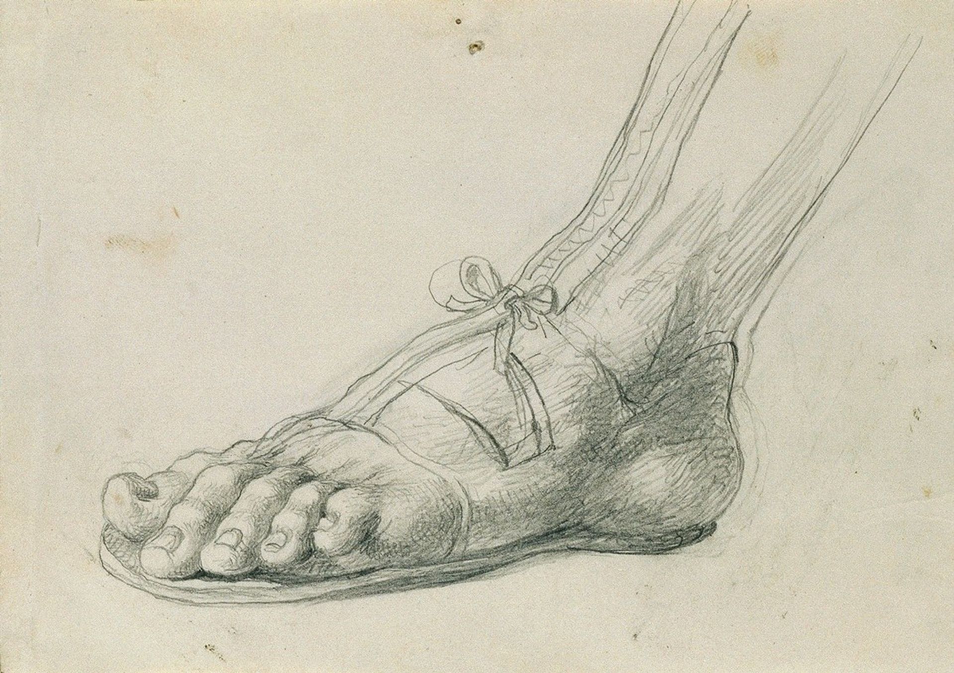 Sandalenstudie zu ‘Rüdiger und Angelika’ by Johann Peter Krafft
