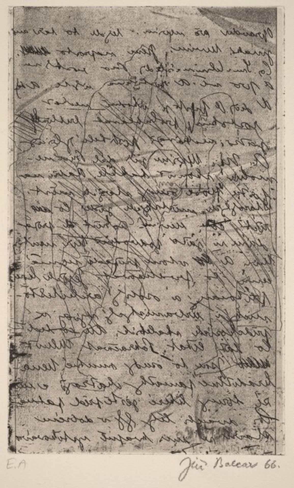 Letter by Jirí Balcar