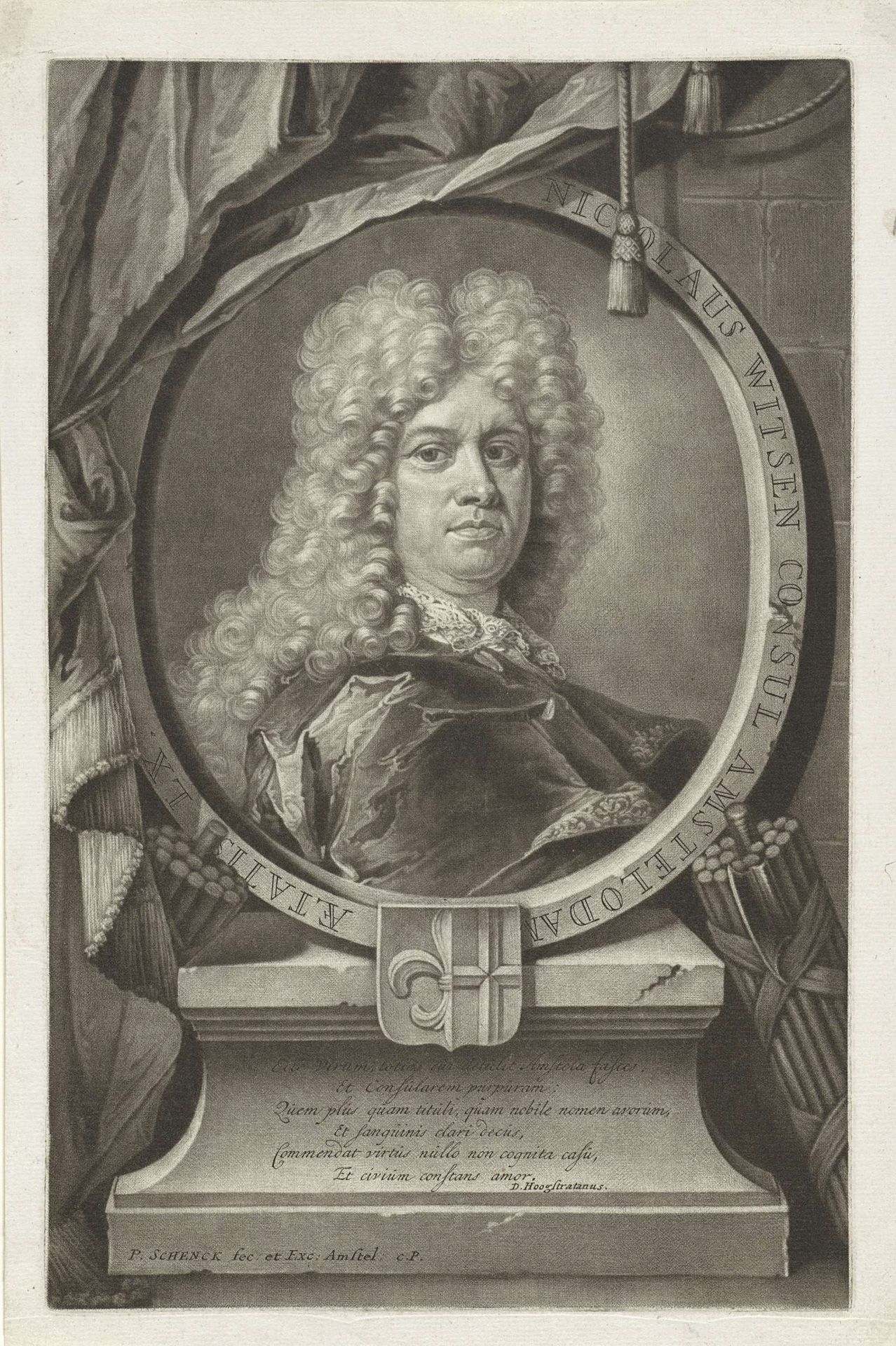Portret van Nicolaes Cornelisz. Witsen by Pieter Schenk