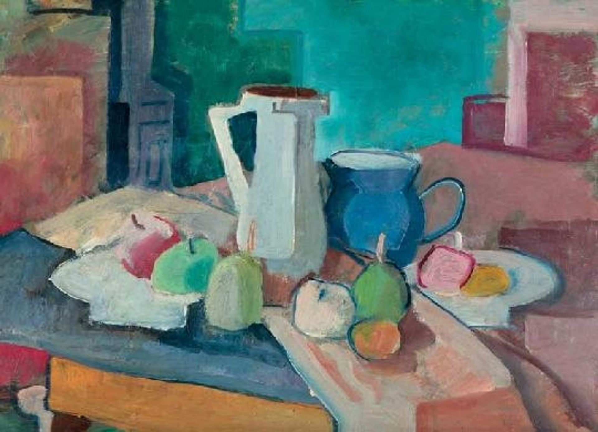 Still Life with Apples and Pears by Kmetty János