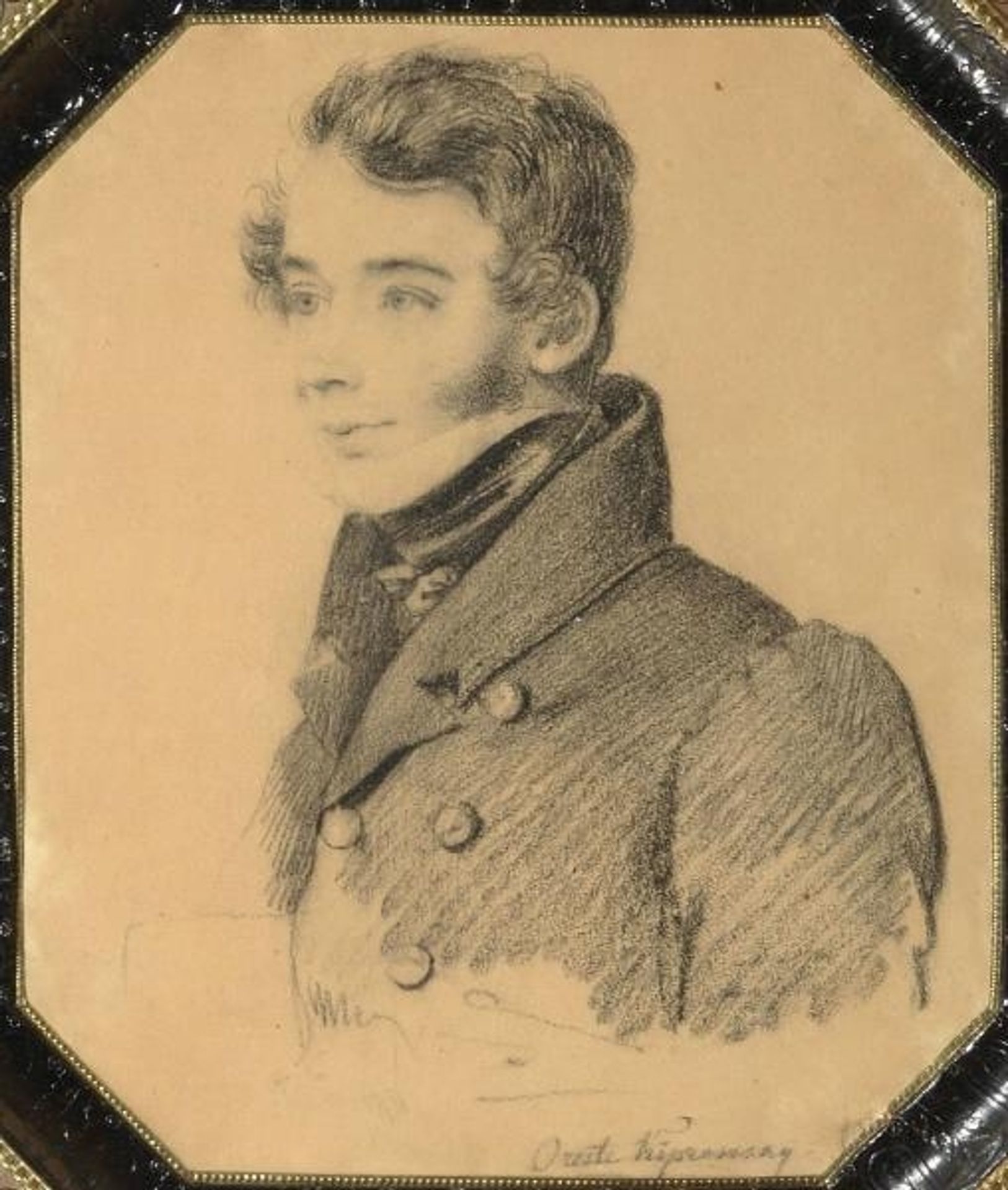 Portrait of young man by Orest Kiprensky