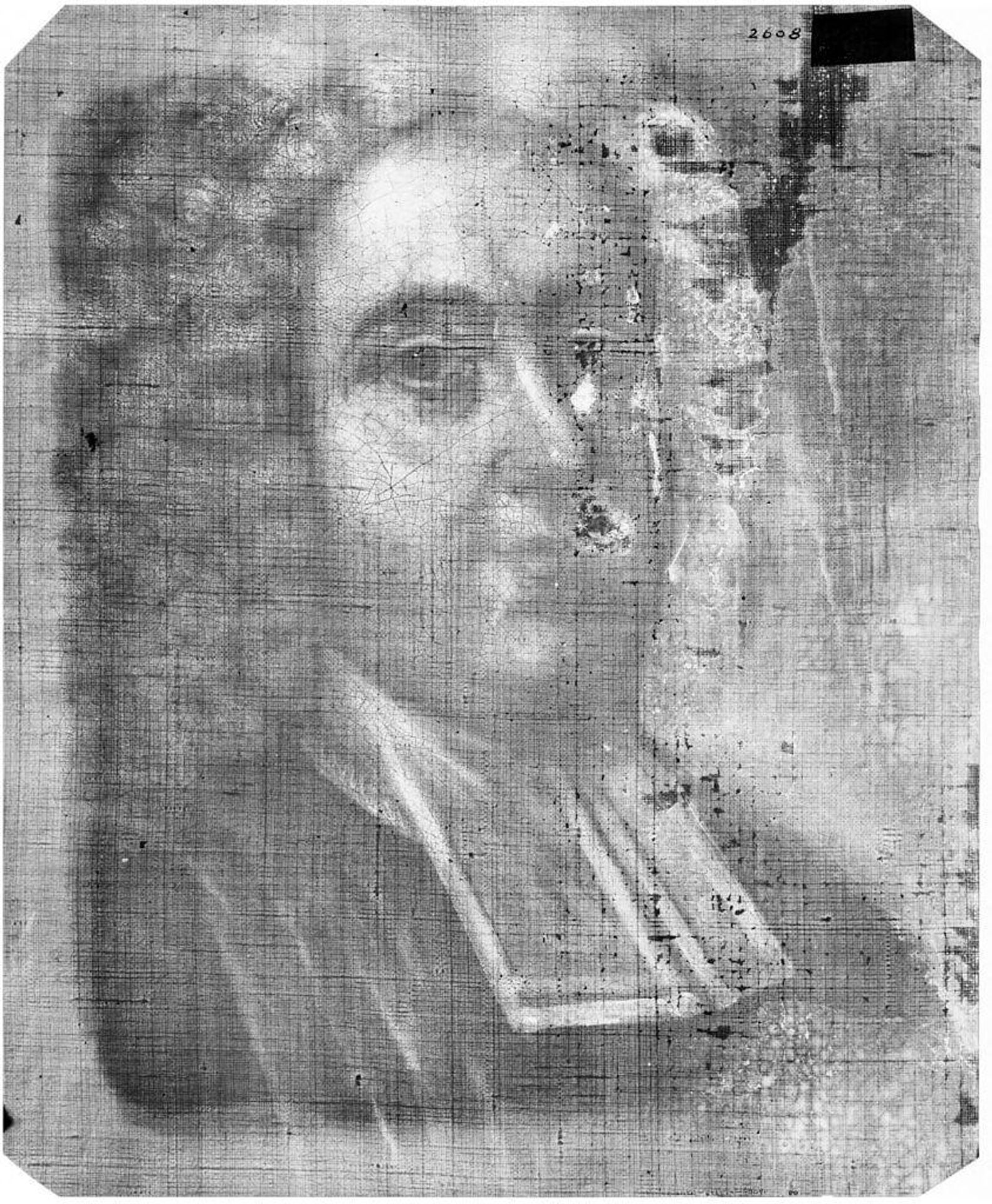 X-radiograph(s) of "Bishop Berkeley" by Artist of original: (?) Attributed to John Smibert