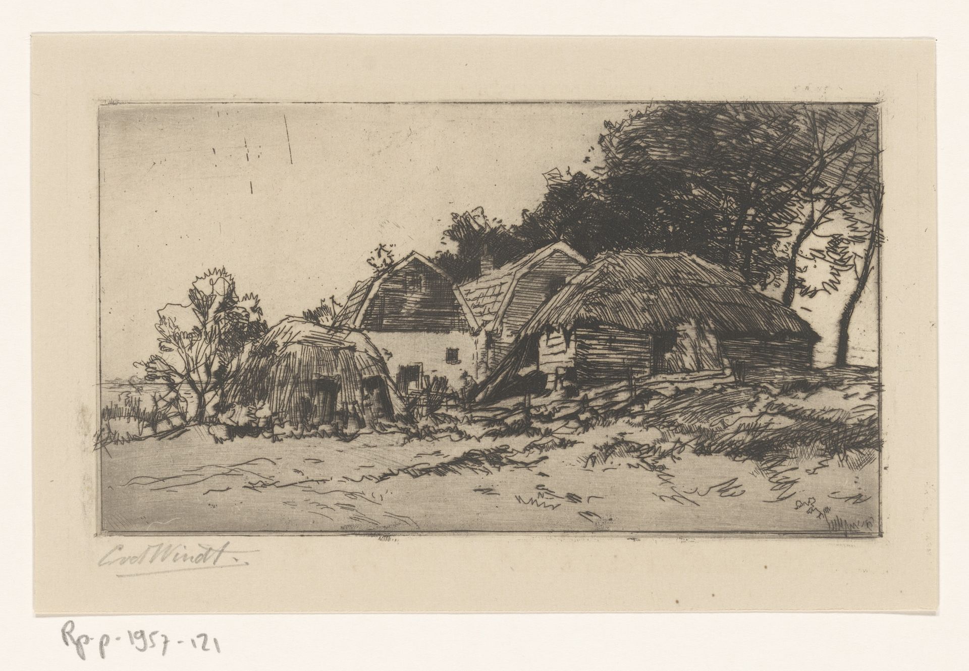 Twee huizen en een schuur by Chris van der Windt