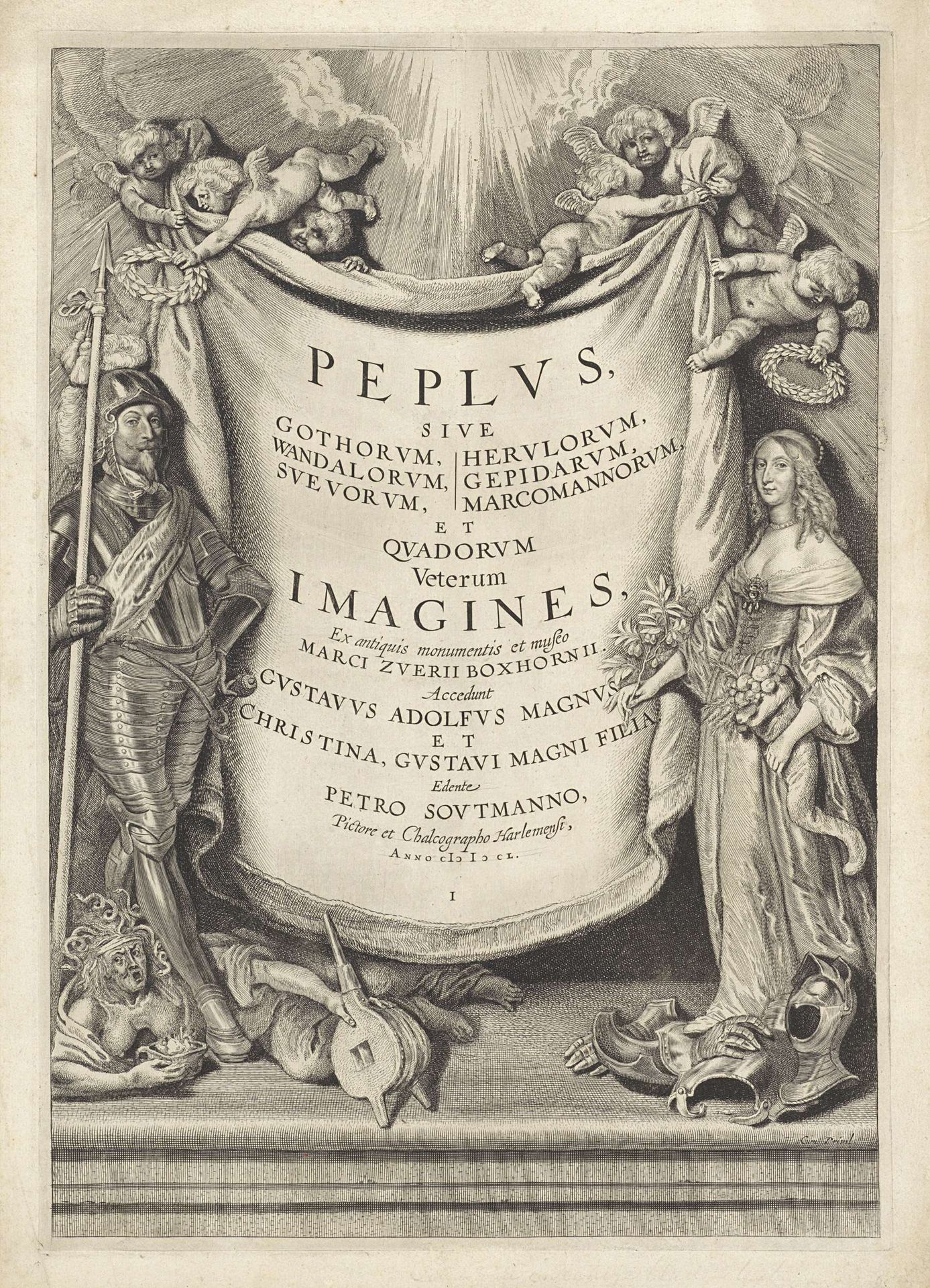 Titelprent voor de reeks Peplus by Cornelis Visscher