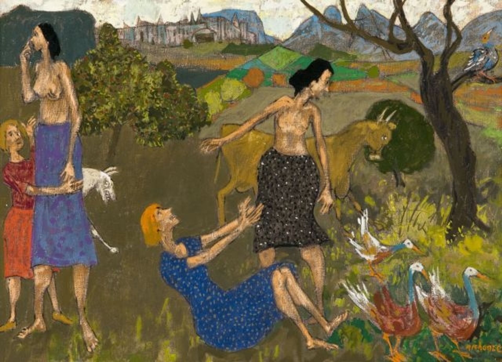 Scene paysanne by Grégoire Michonze