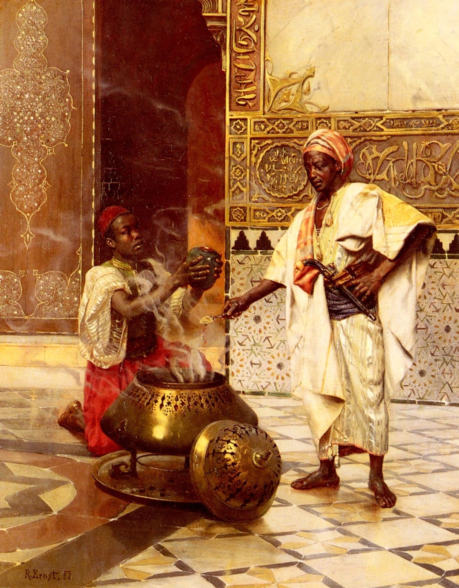 In the Alhambra by Rudolf Ernst