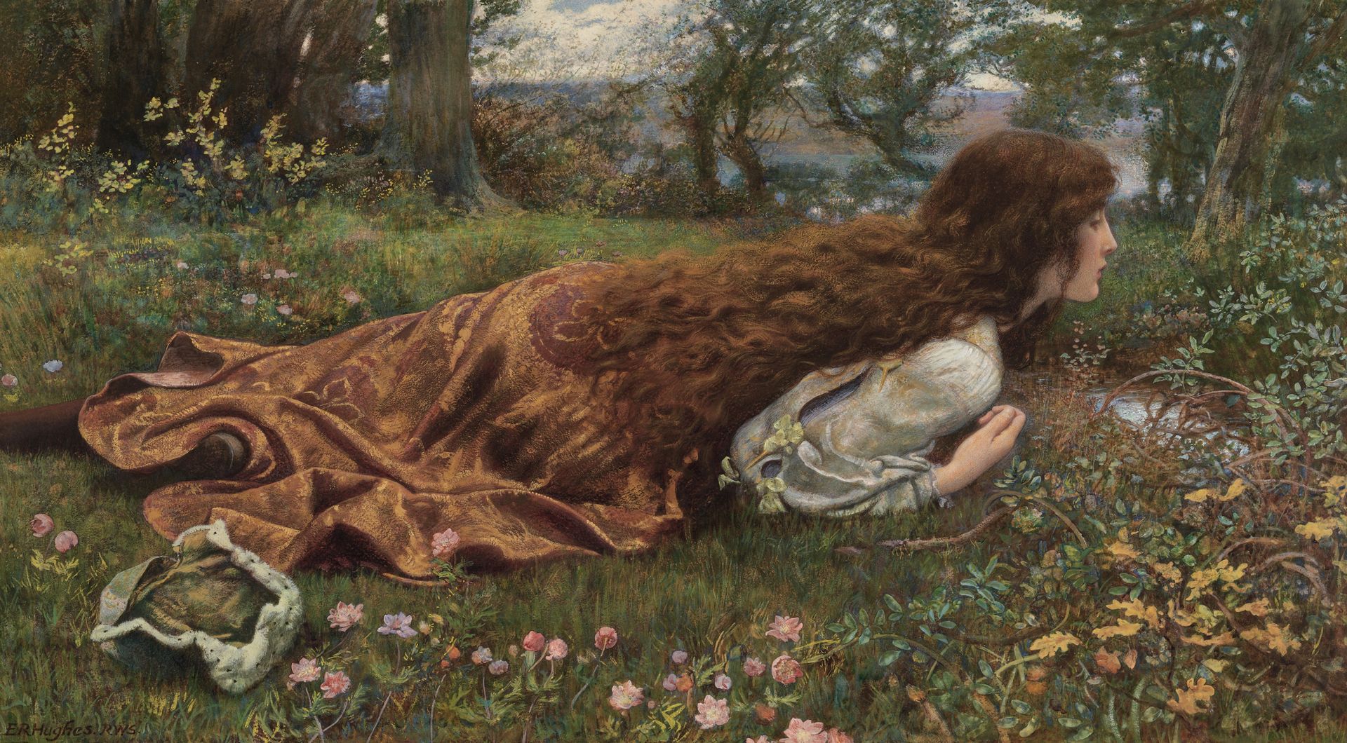 The princess out of school by Edward Robert Hughes