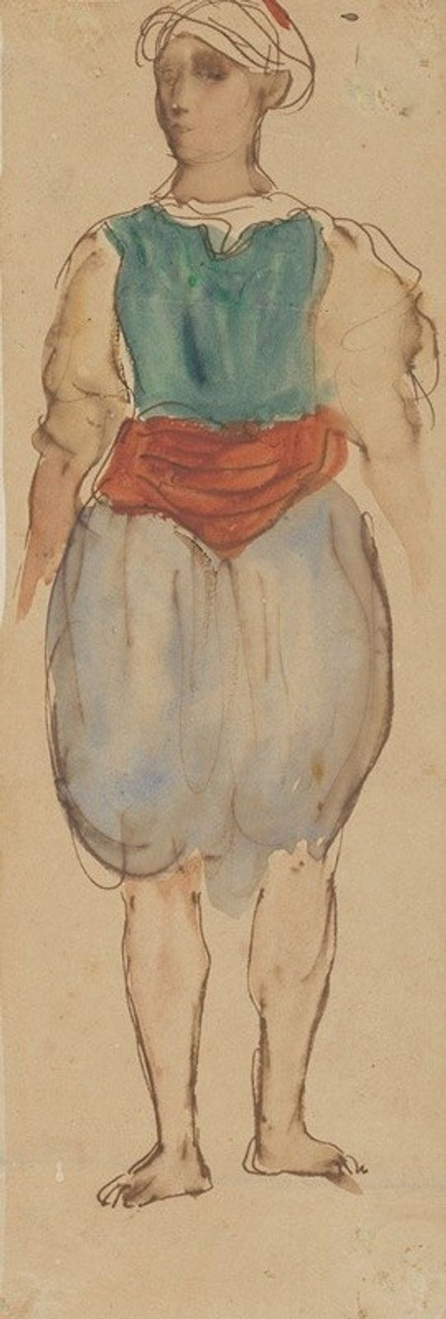 Young Moroccan, Standing by Eugène Delacroix