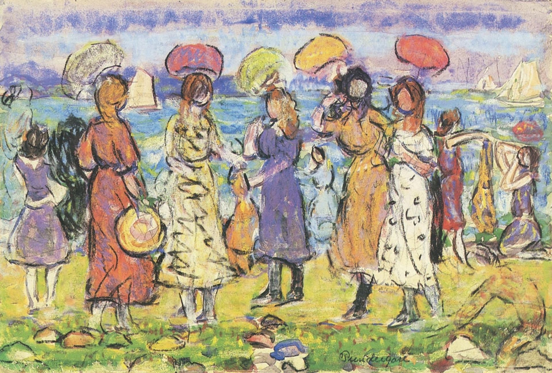Sunny Day at the Beach by Maurice Prendergast