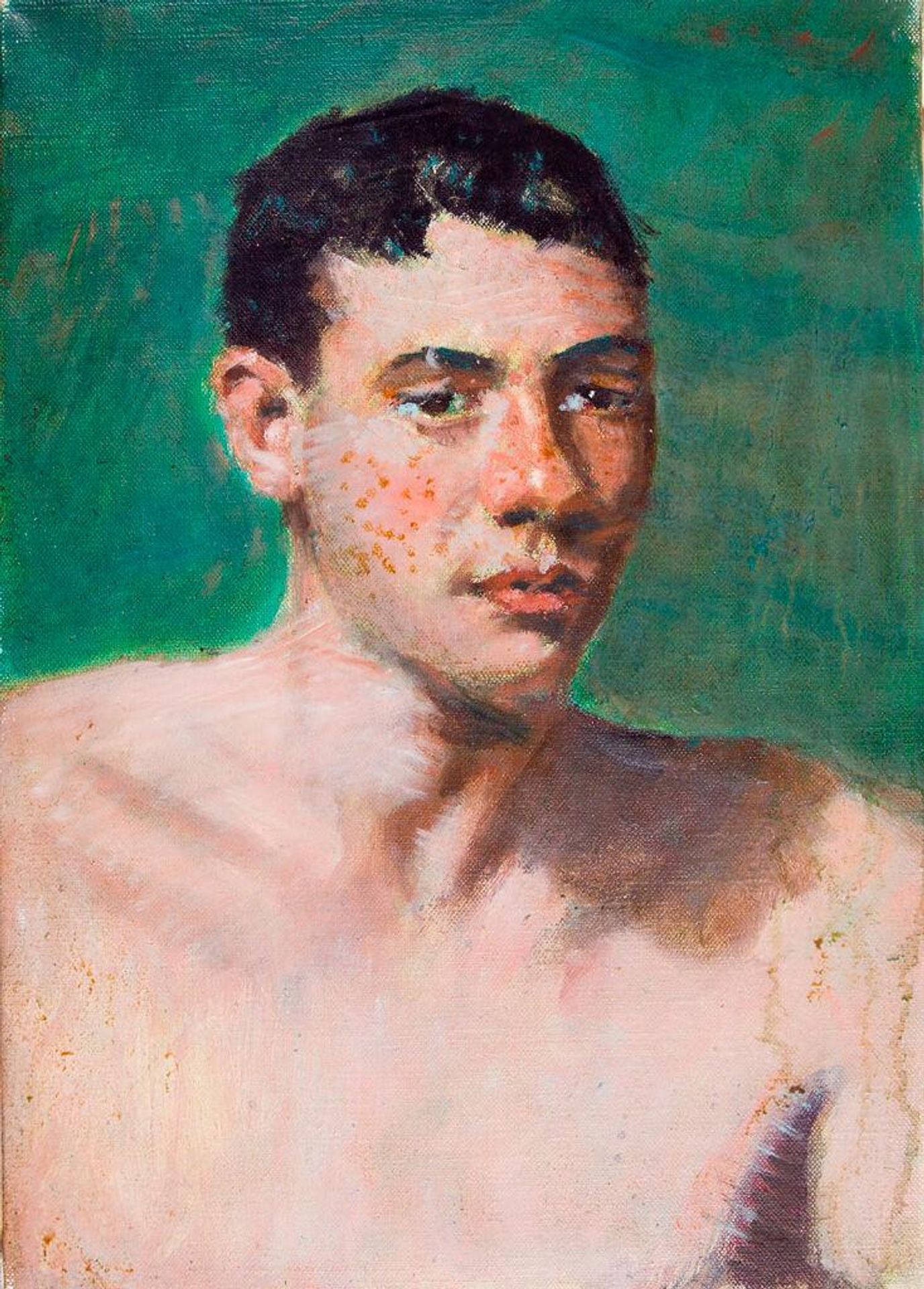 Portrait of a Shirtless Young Man by Denman Waldo Ross