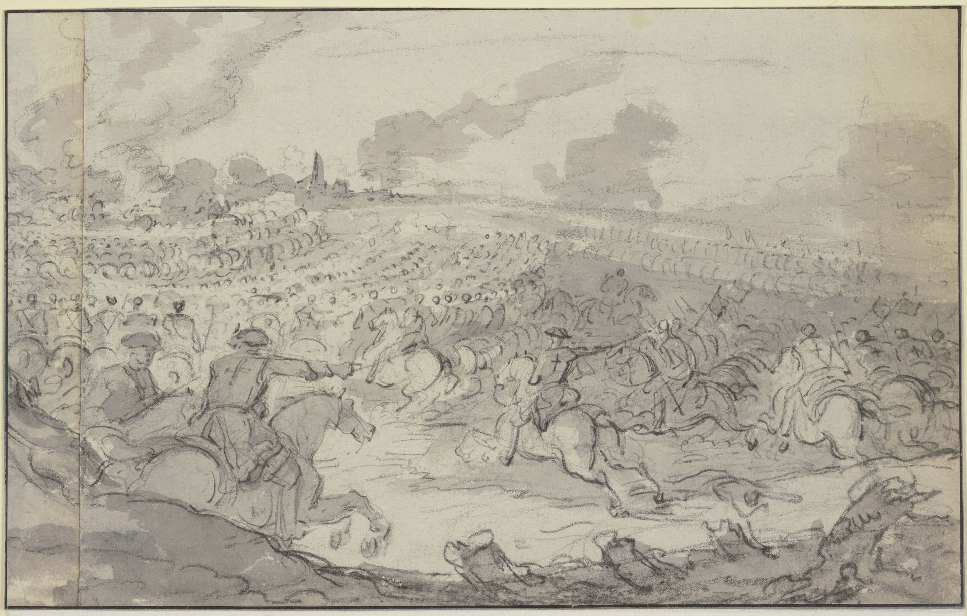 Cavallery attack by Charles Parrocel