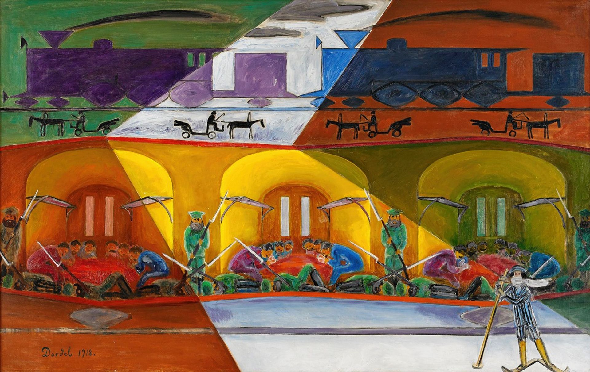 Transsibiriska expressen by Nils Dardel