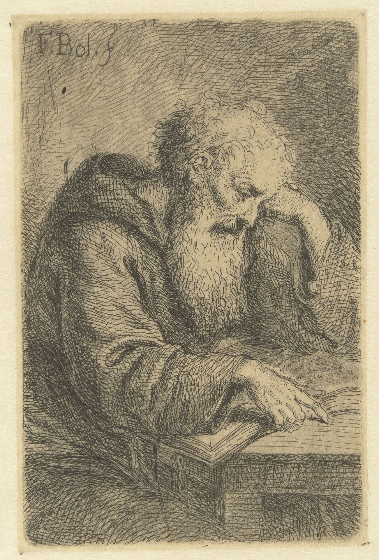 Lezende monnik by Anonymous