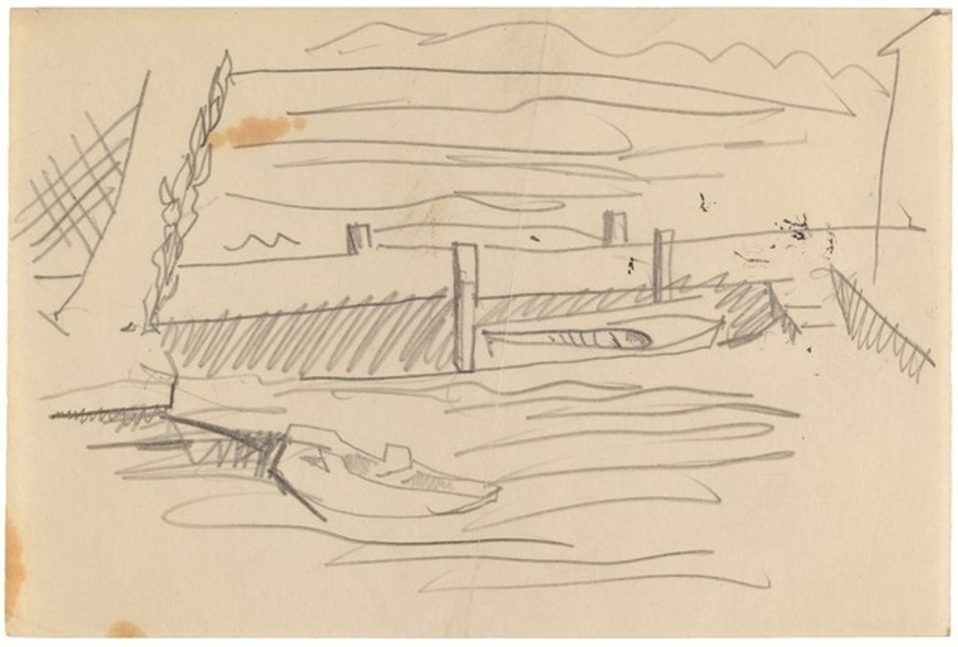 Boats at a Pier by Mark Rothko