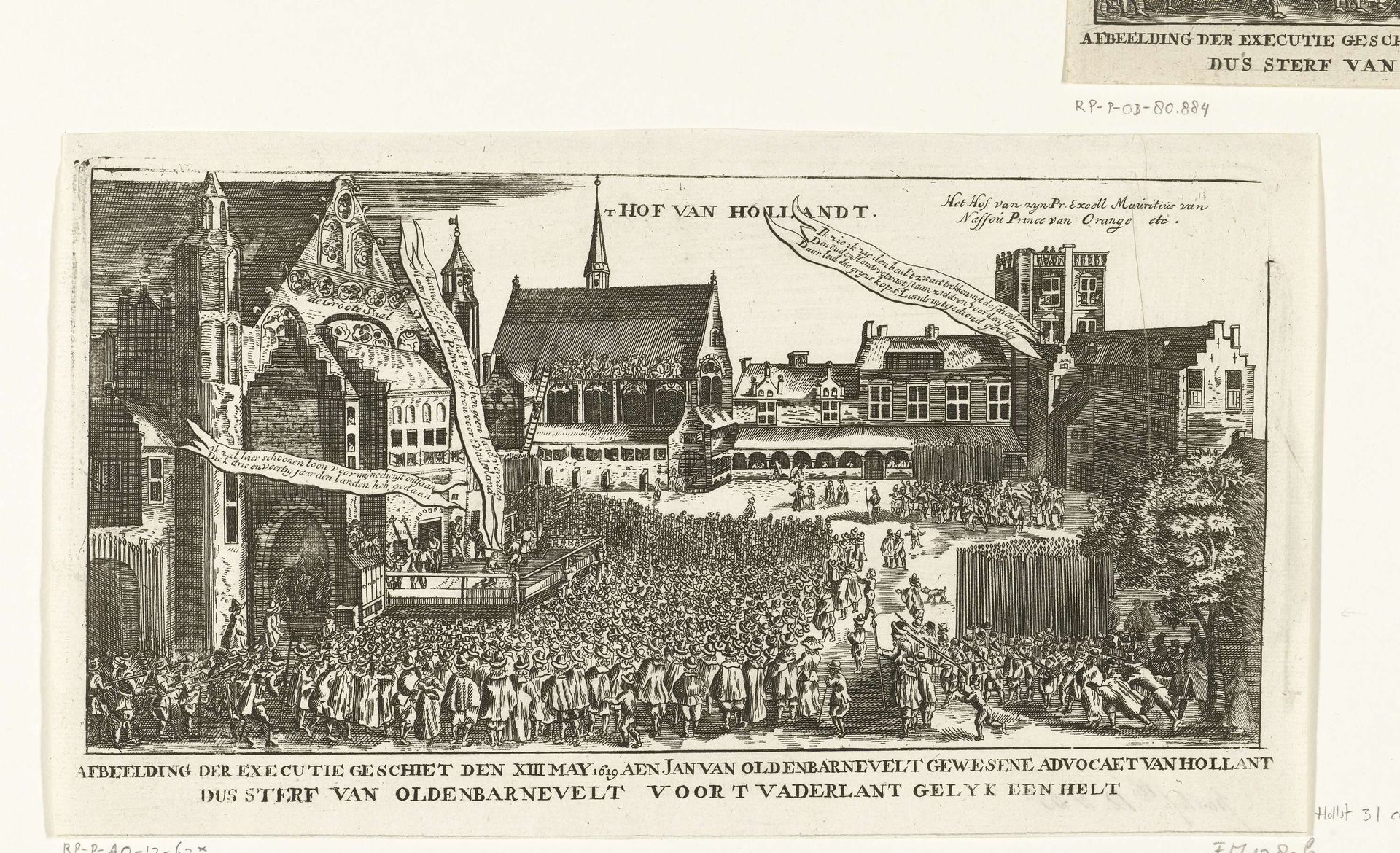 De onthoofding van Johan van Oldenbarnevelt, 1619 by Anonymous
