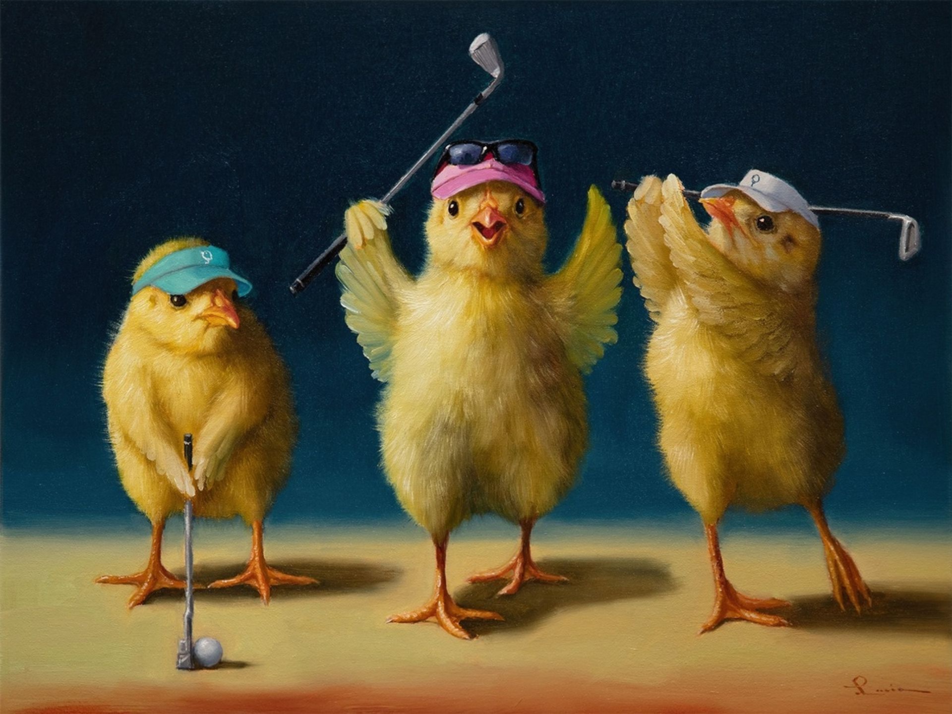 Golf Chicks by Lucia Heffernan