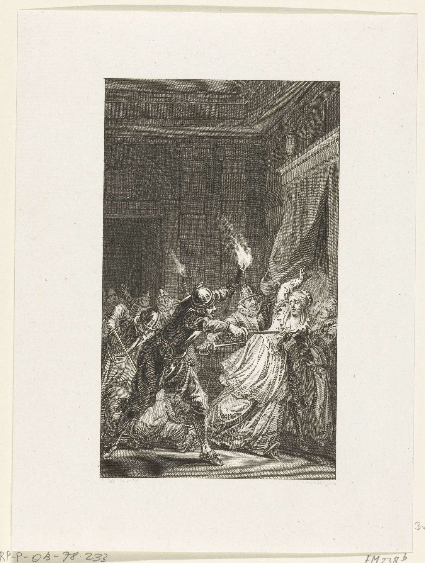 Moord op Aleid van Poelgeest, 1392 by Reinier Vinkeles