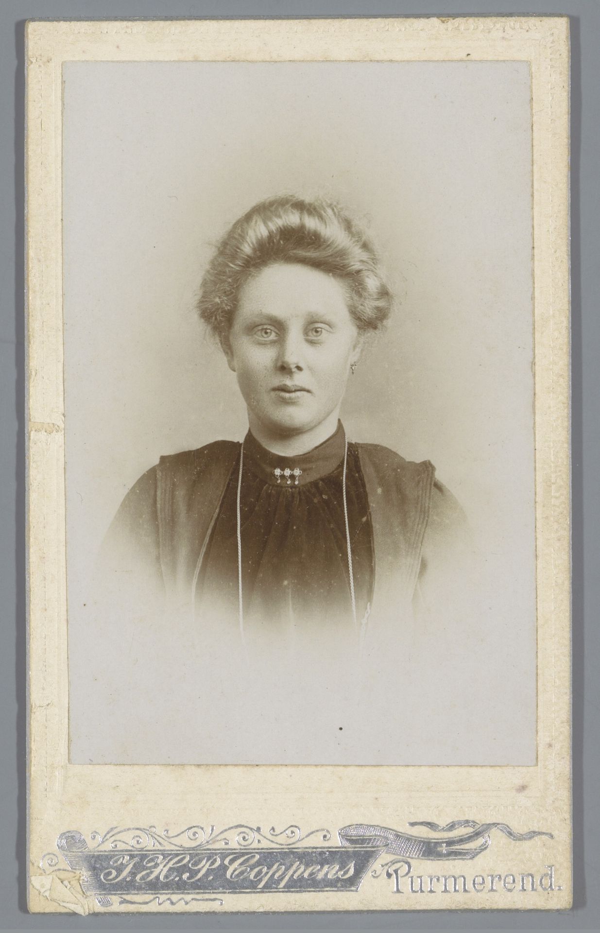 Portret van een onbekende vrouw by Josephus Hendrikus Petrus Coppens
