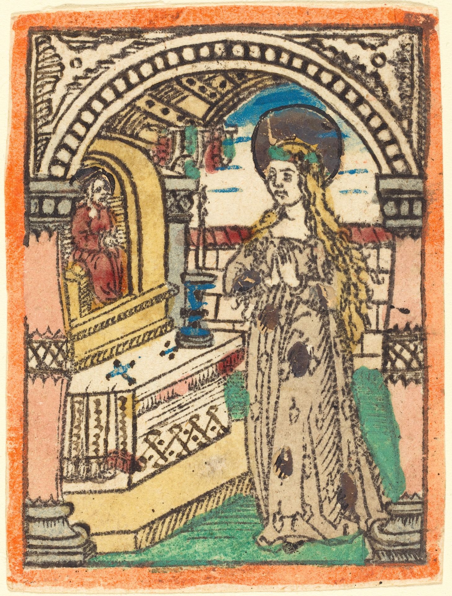 The Virgin in a Robe Embroidered with Ears  of Corn by Anonymous
