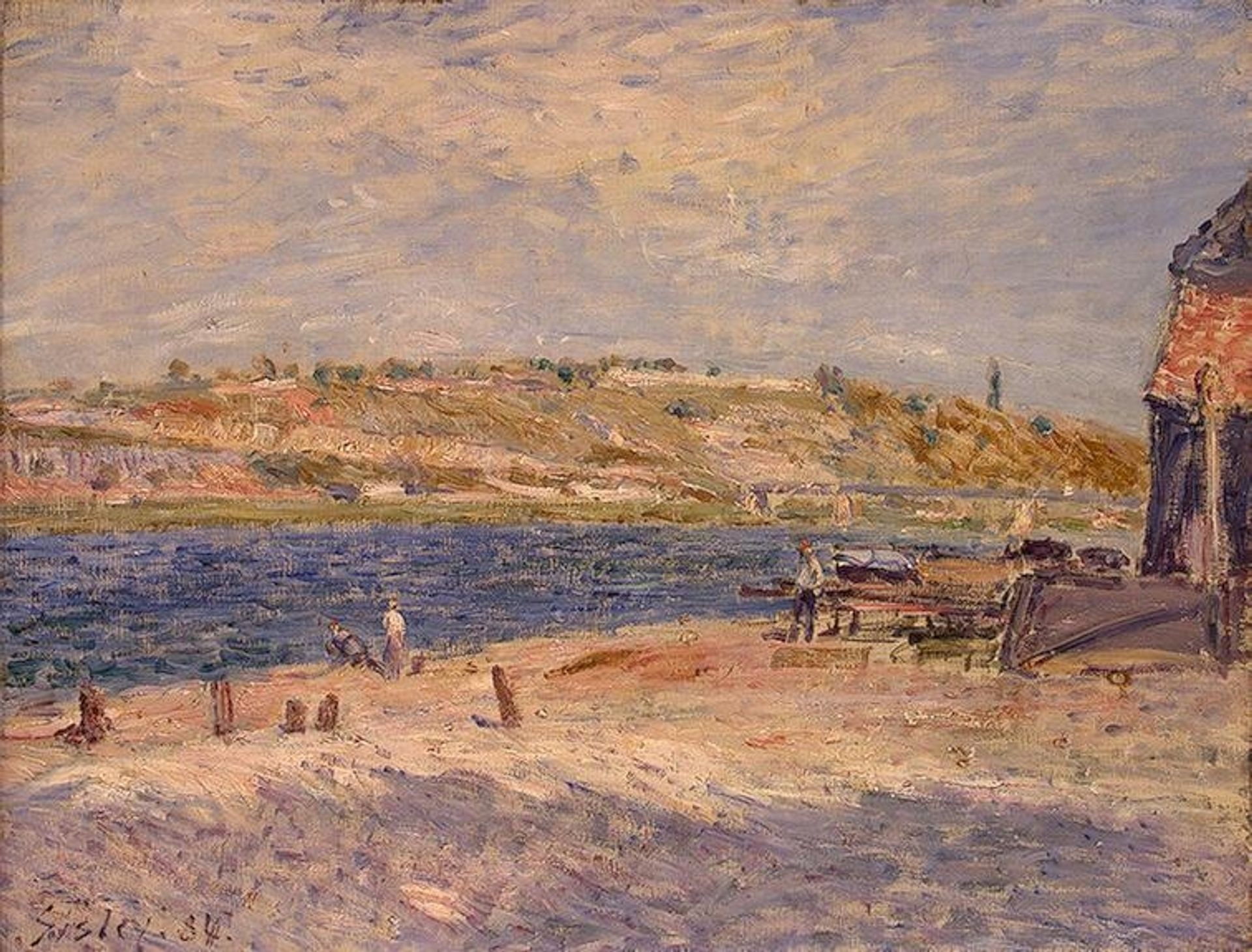 Riverbanks at Saint Mammes by Alfred Sisley