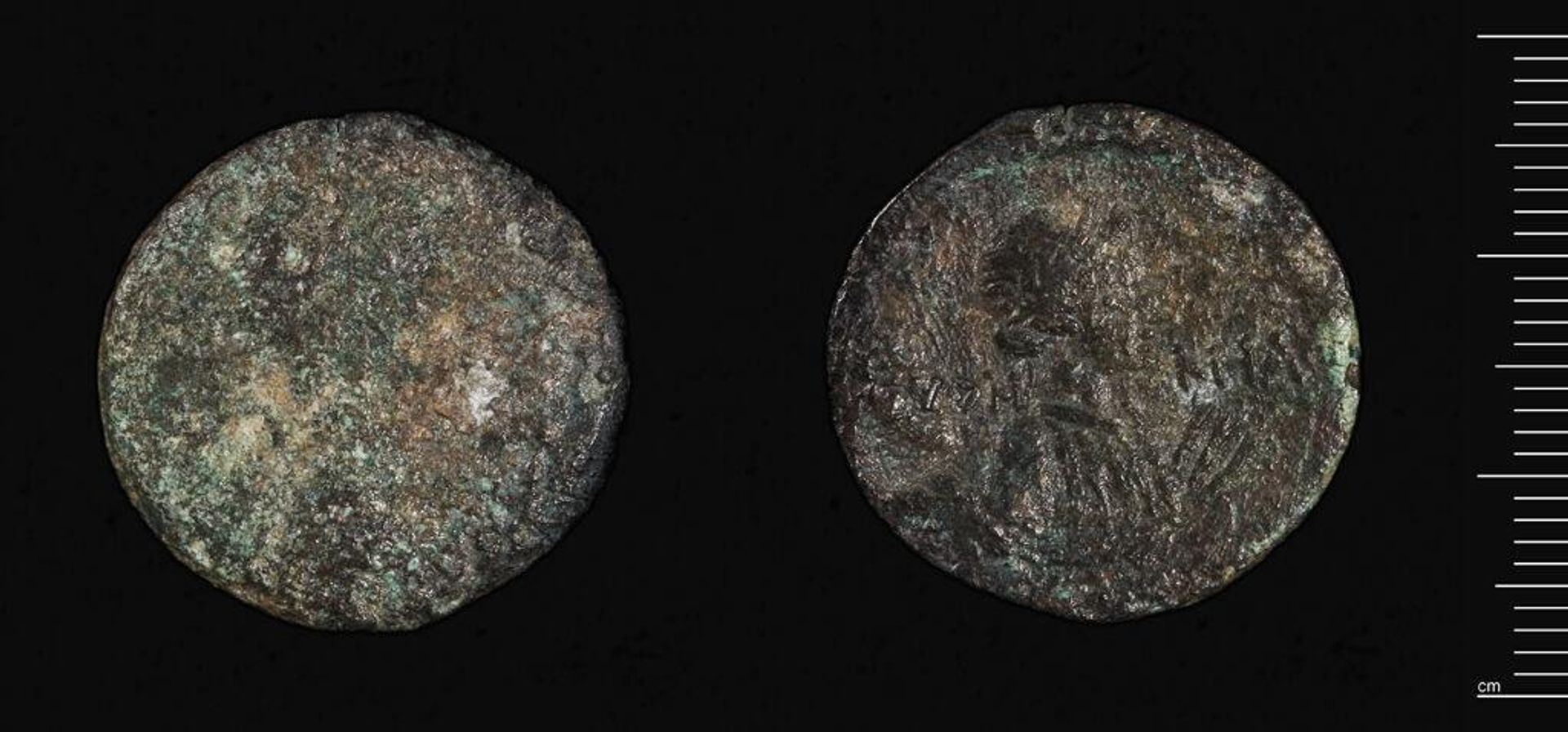 Coin of Alexandria under Augustus with Head of Livia by Head of Livia