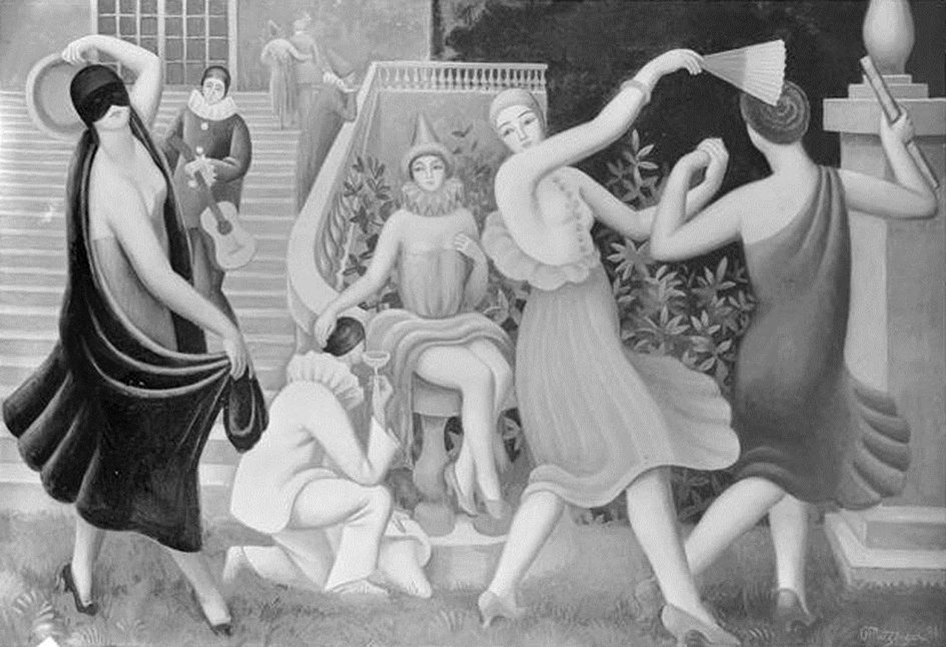 Le Bal masqué, La Comédie Italienne by Jean Metzinger