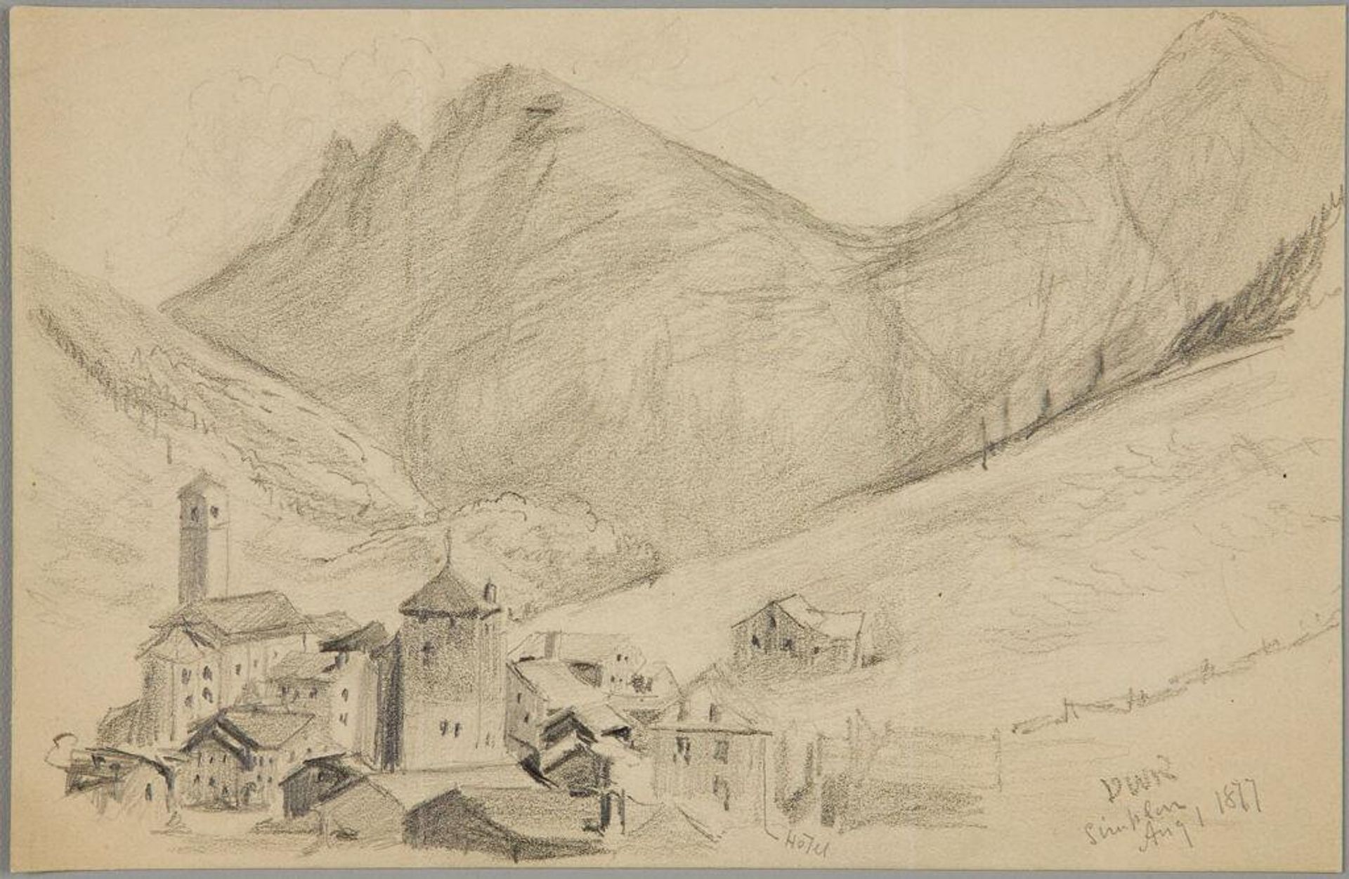 View of the Simplon by Denman Waldo Ross