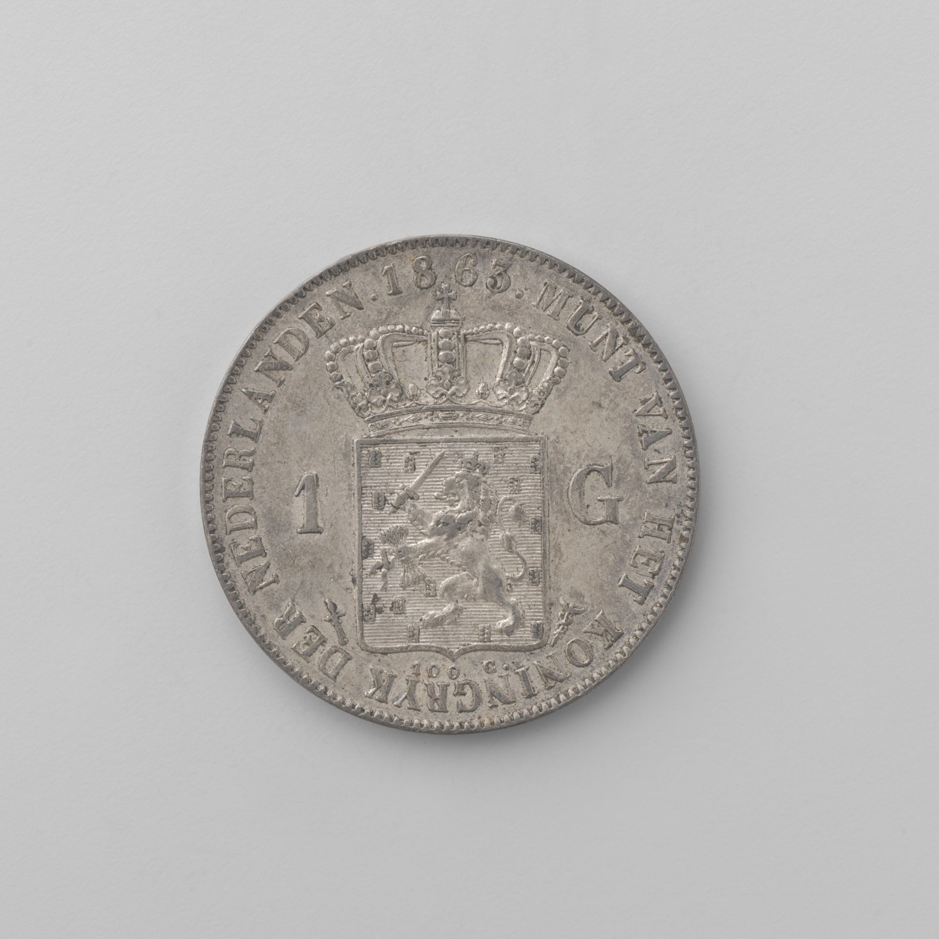 Nederlandse gulden, 1863 by Willem III (koning der Nederlanden)