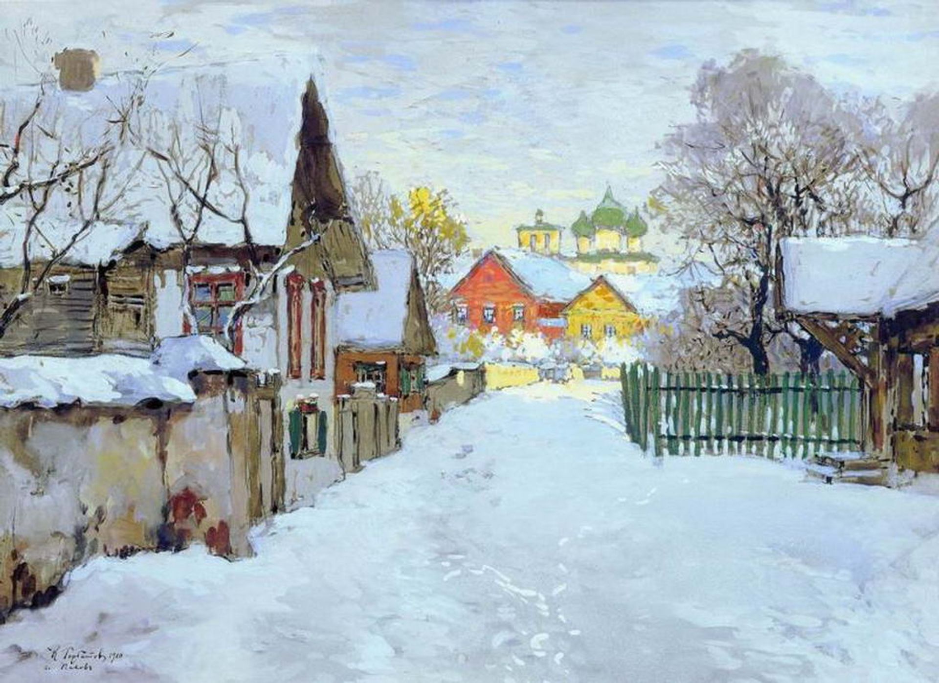Winter. Thaw. Pskov by Konstantin Gorbatov