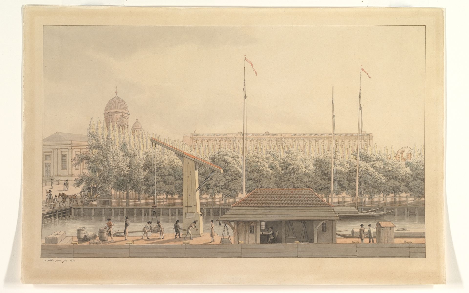 View of Berlin with the Dome and Castle by Ludwig Eduard Lütke
